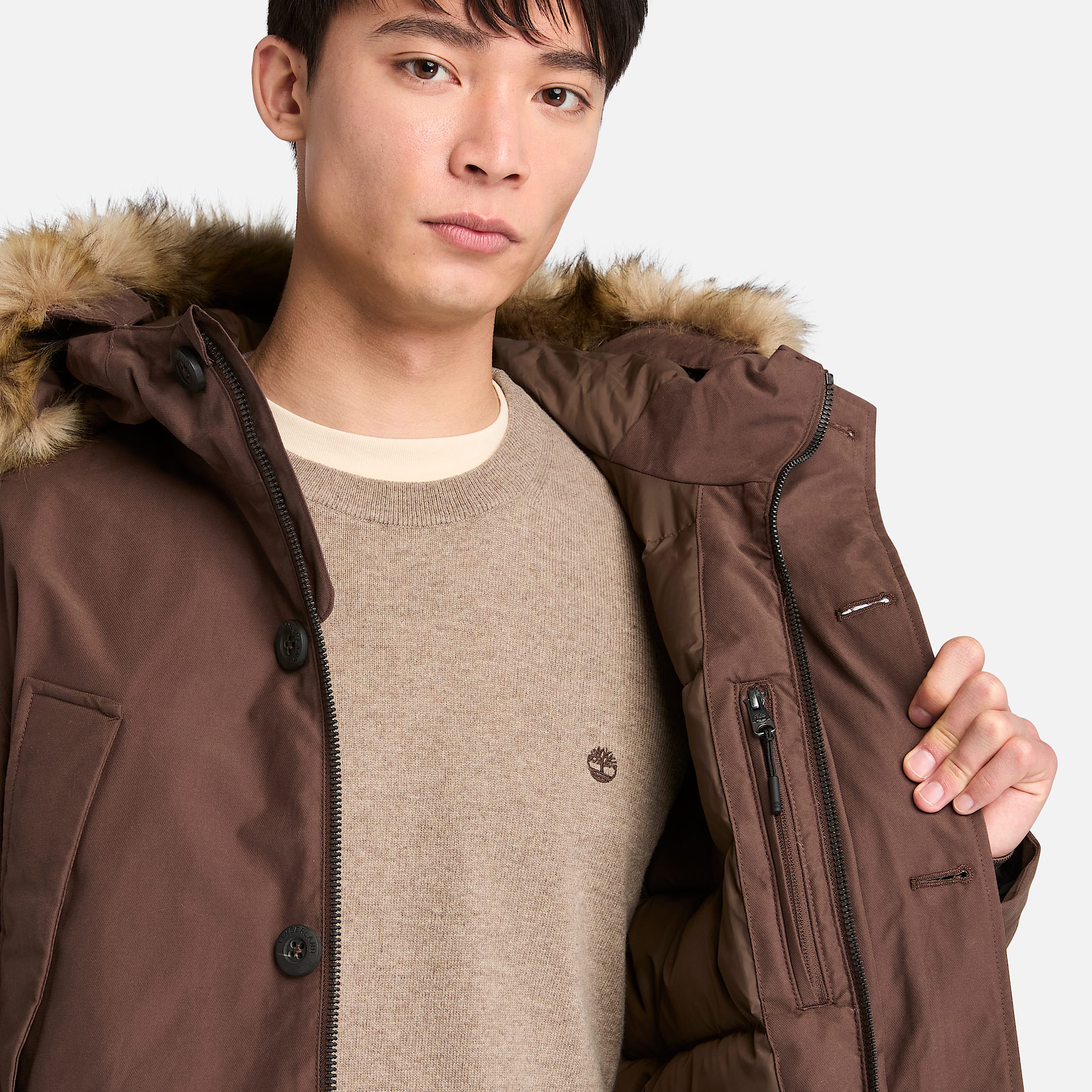 Scar Ridge Waterproof Parka for Men in Brown TBL Brown ALT3