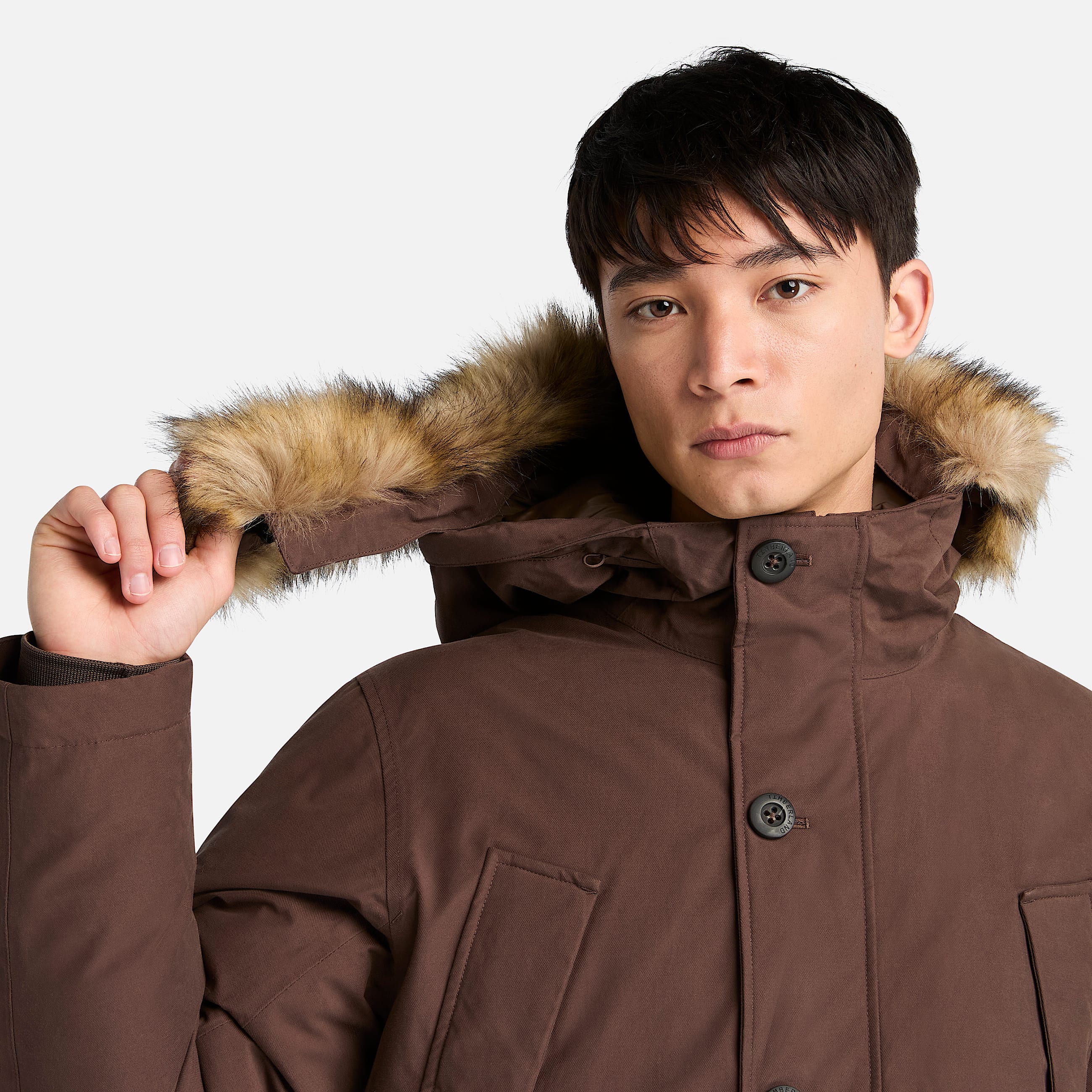 Scar Ridge Waterproof Parka for Men in Brown TBL Brown ALT2