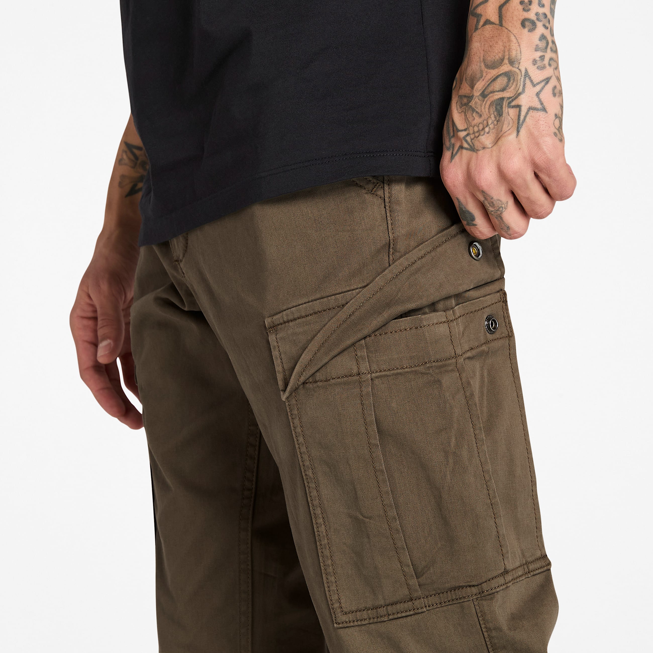 Pantalon cargo en serg Timberland Brookline pour homme en vert TBL Verte ALT2