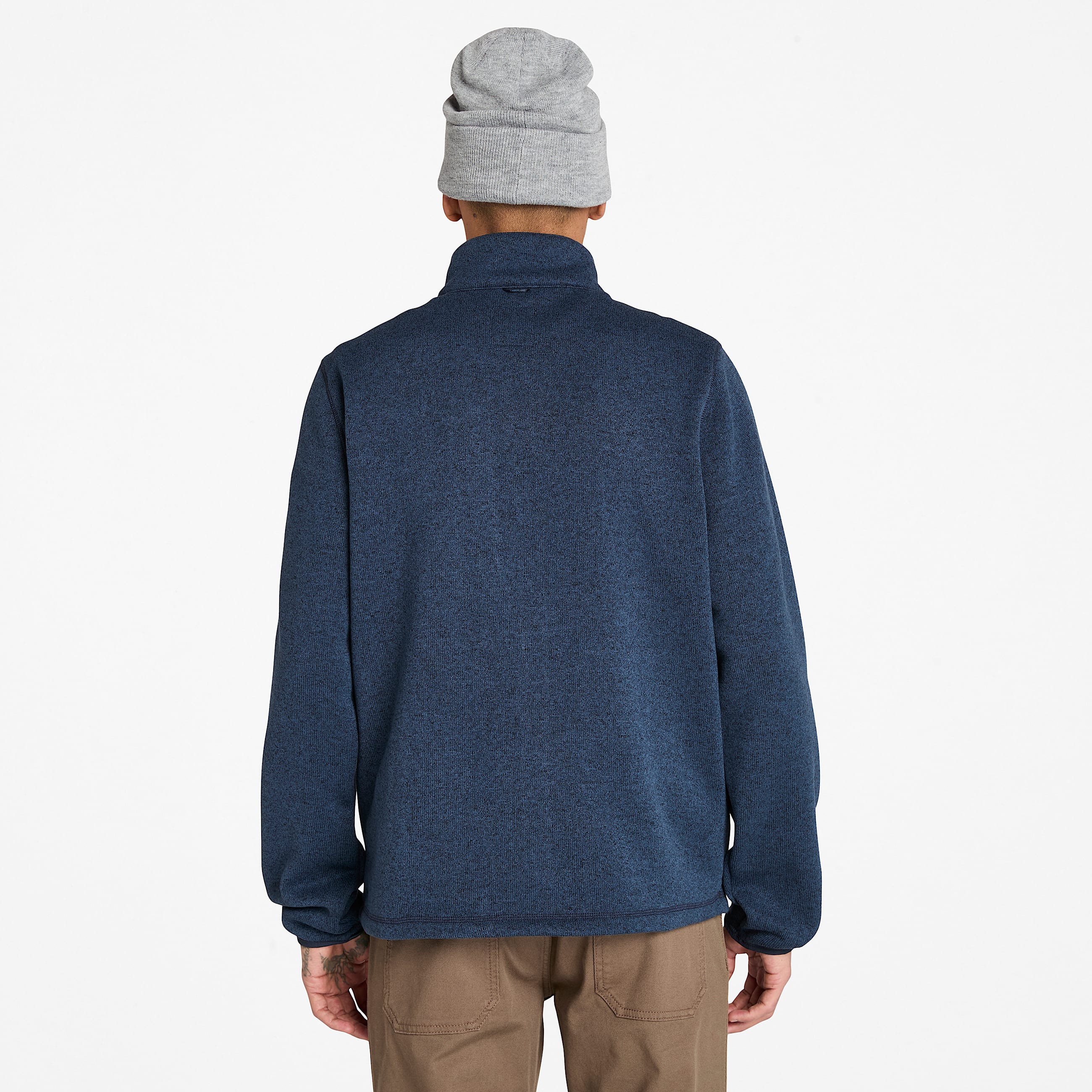 Veste en polaire Melange pour homme en bleu fonc TBL bleu ALT9