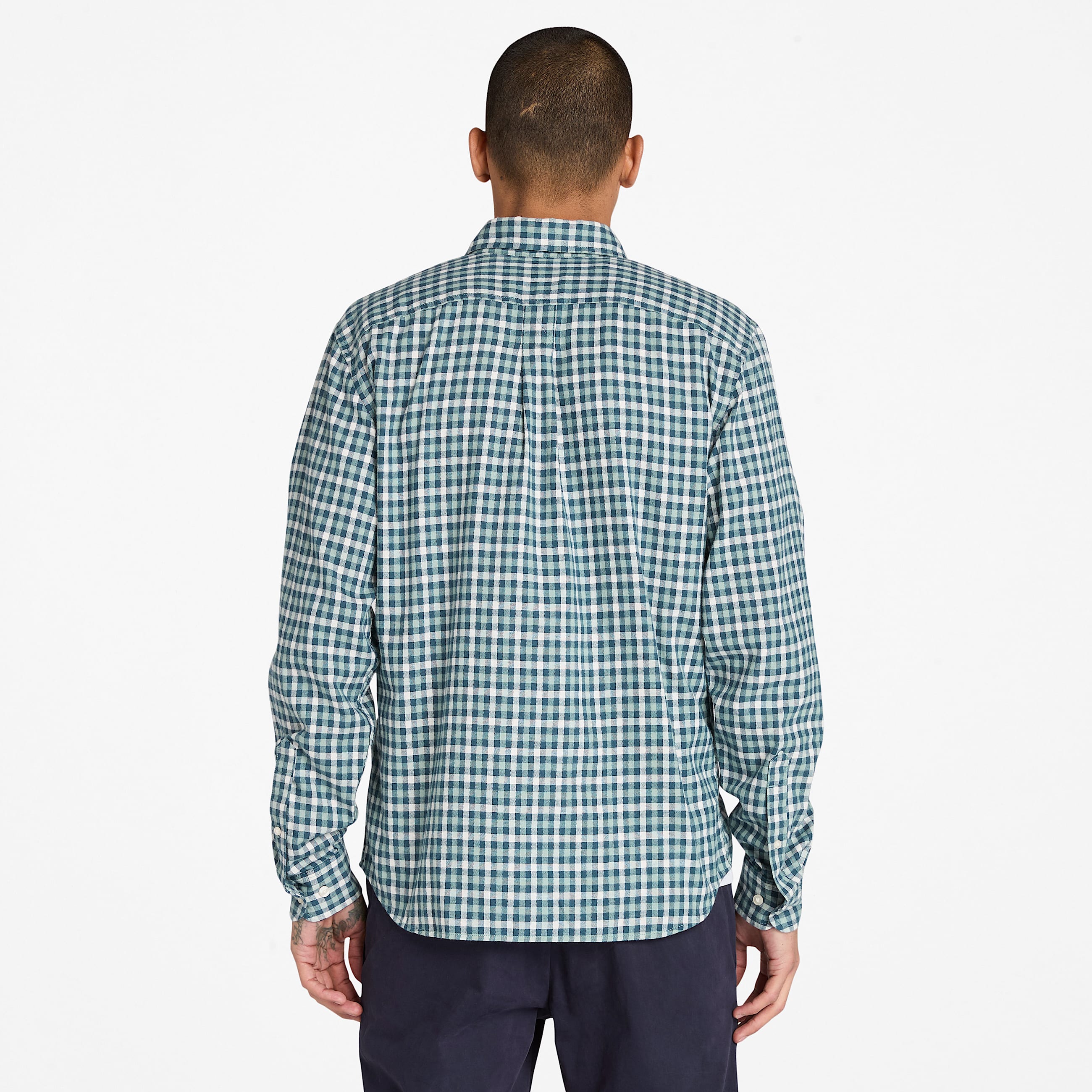 Solucell Air Gingham Shirt for Men in Grey TBL Grey ALT9