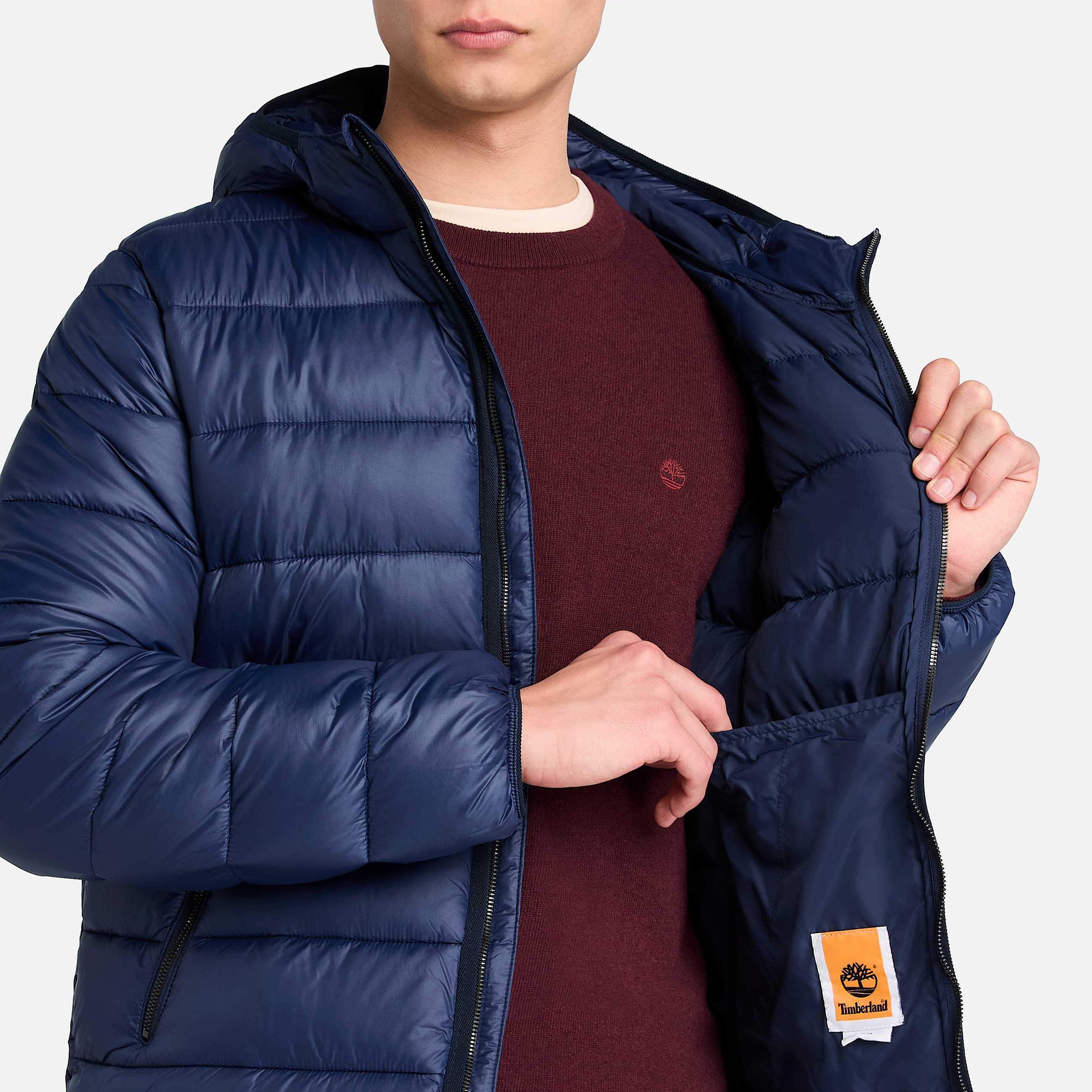 Doudoune dperlante et rsistante Garfield pour homme en bleu fonc TBL bleu ALT3