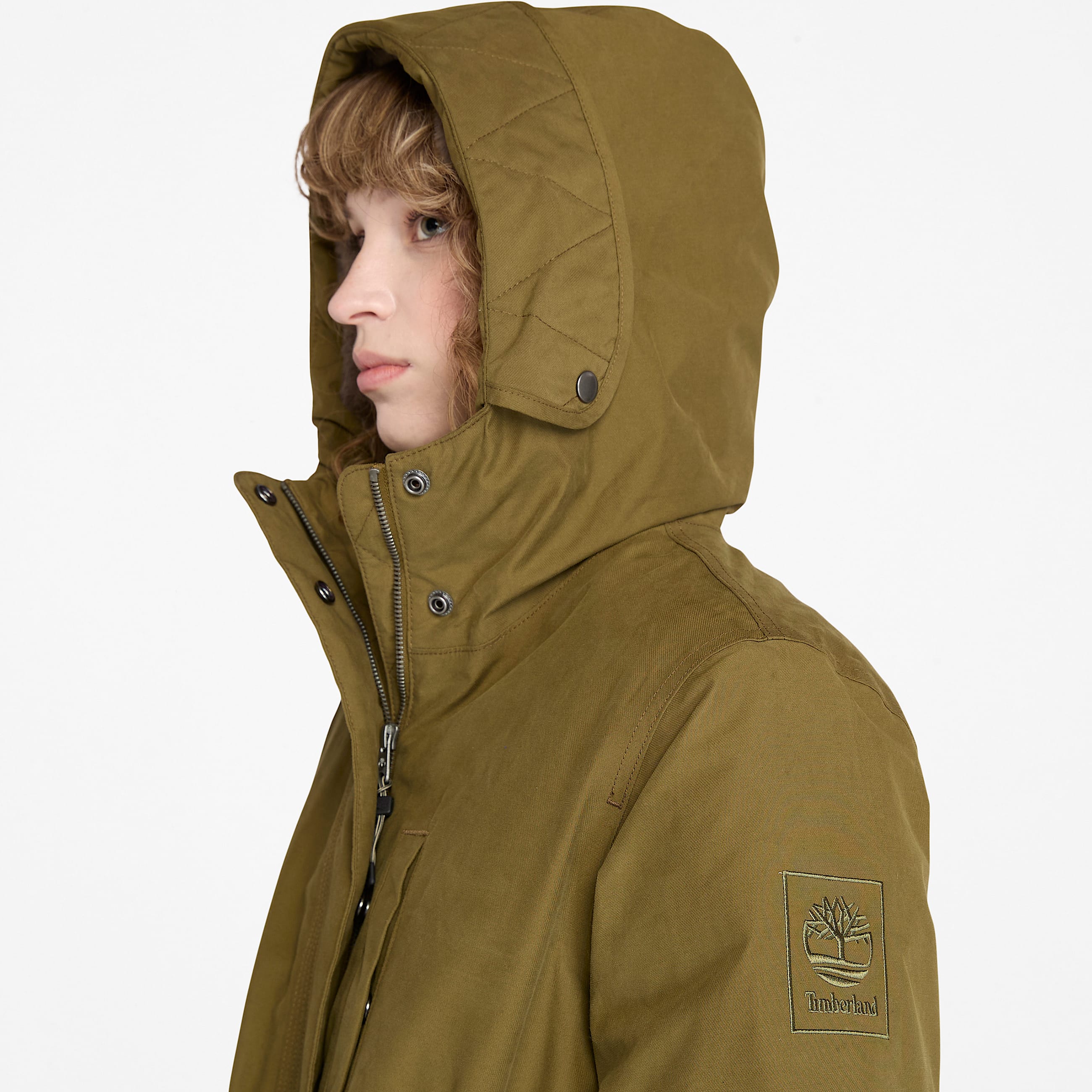 Parka impermable Timberland pour femme en vert fonc TBL Verte ALT3