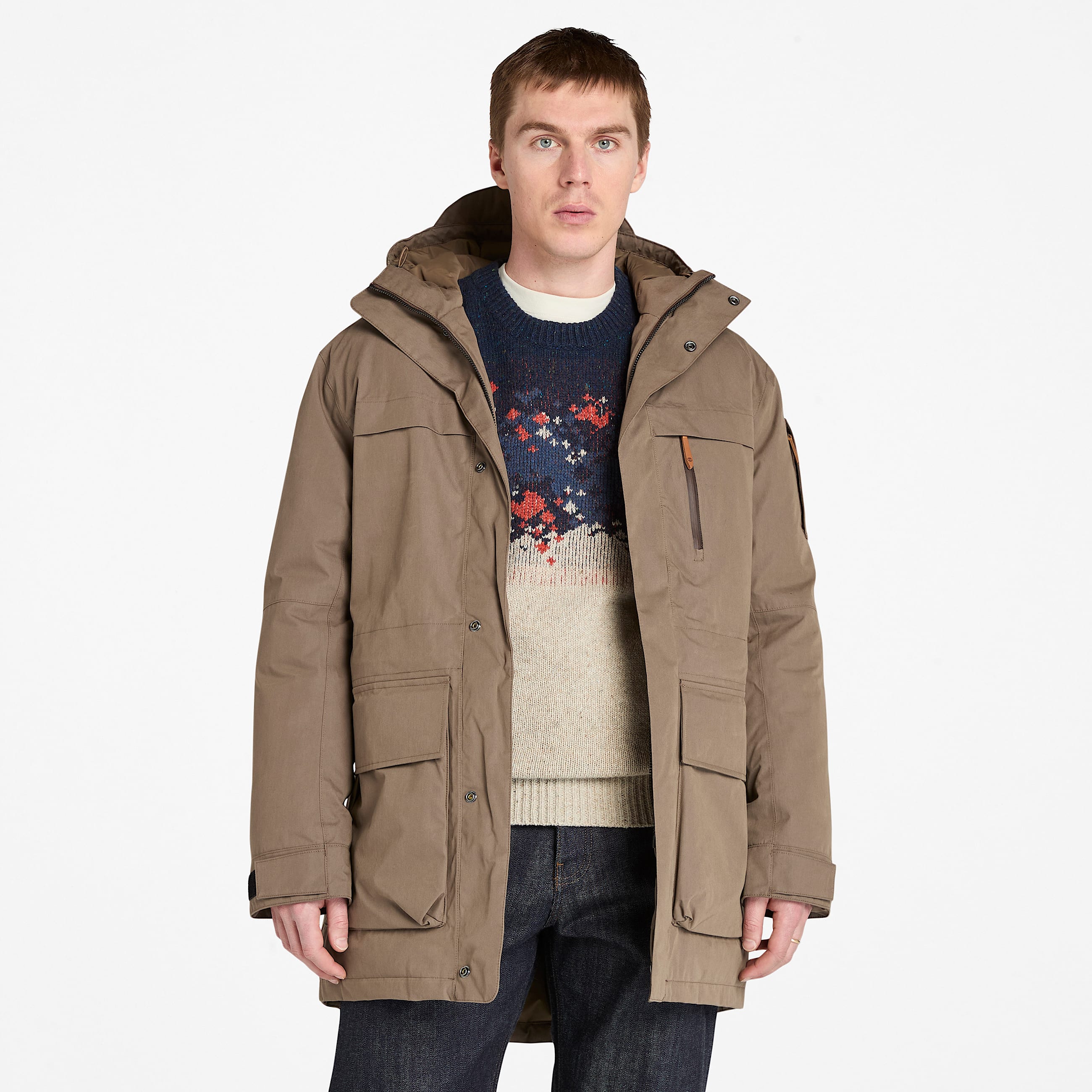 Parka en duvet Wilmington pour homme en marron TBL marron HERO