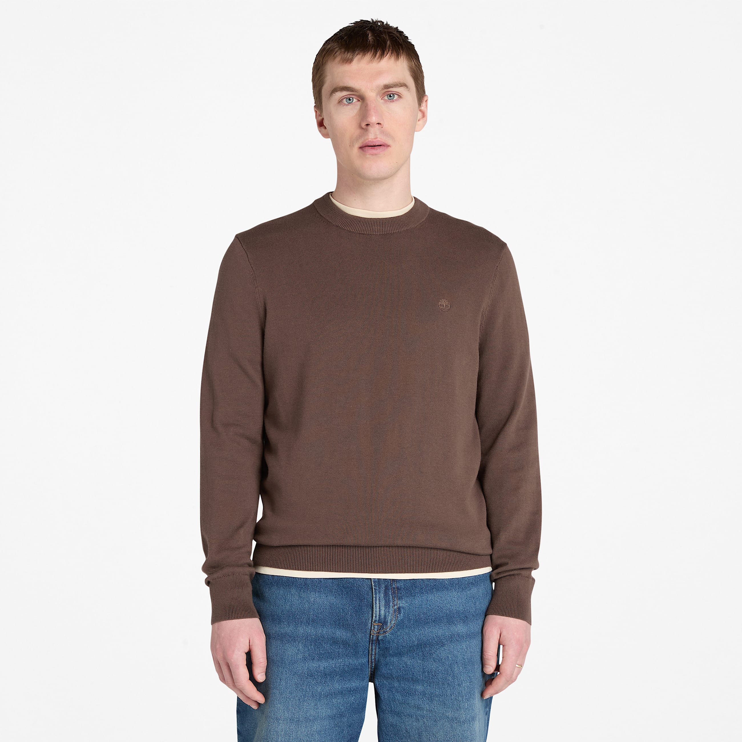 Pull en coton Williams River pour homme en marron TBL marron HERO
