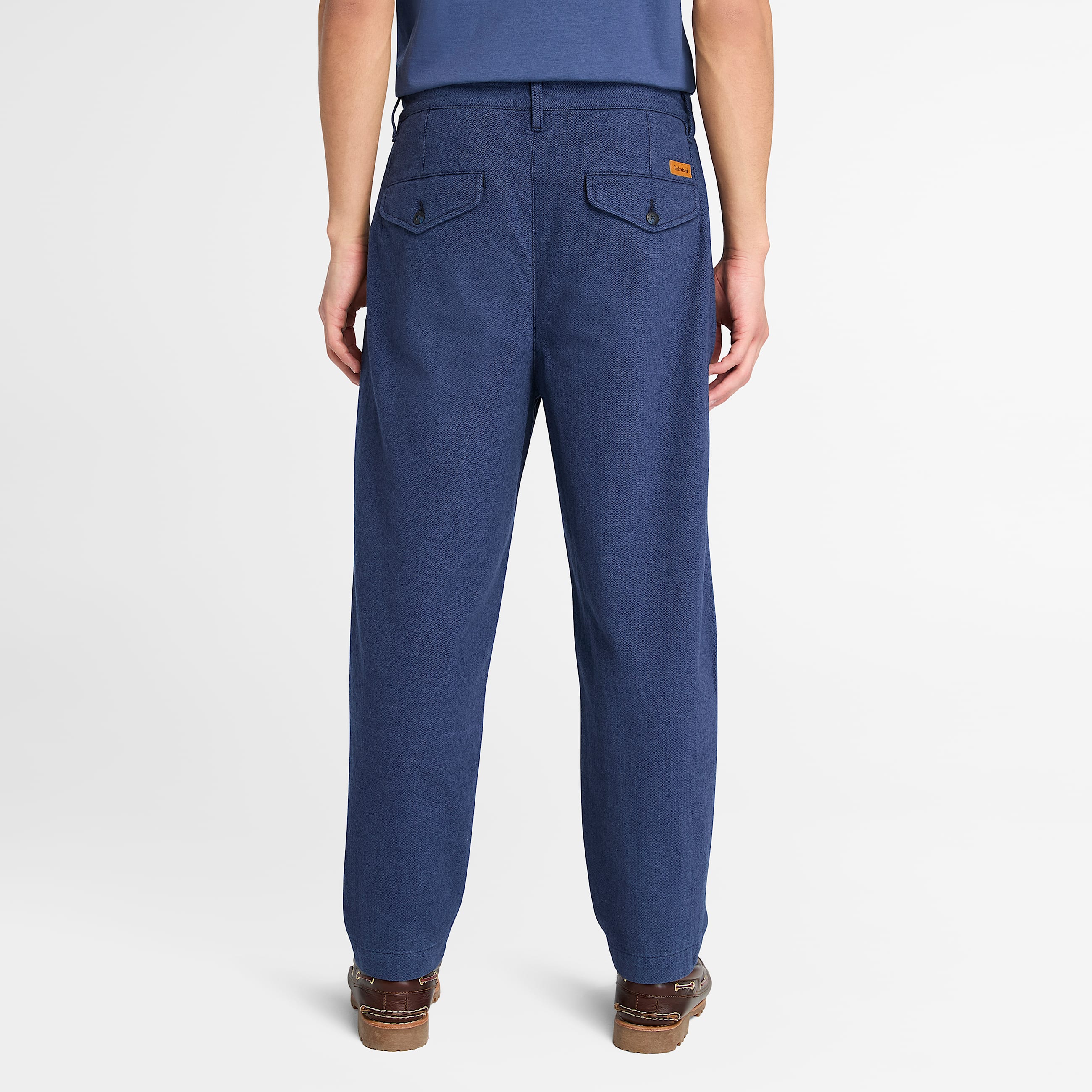 Pantalon chino pliss  chevrons Timberland Claremont pour homme en bleu fonc TBL bleu ALT9