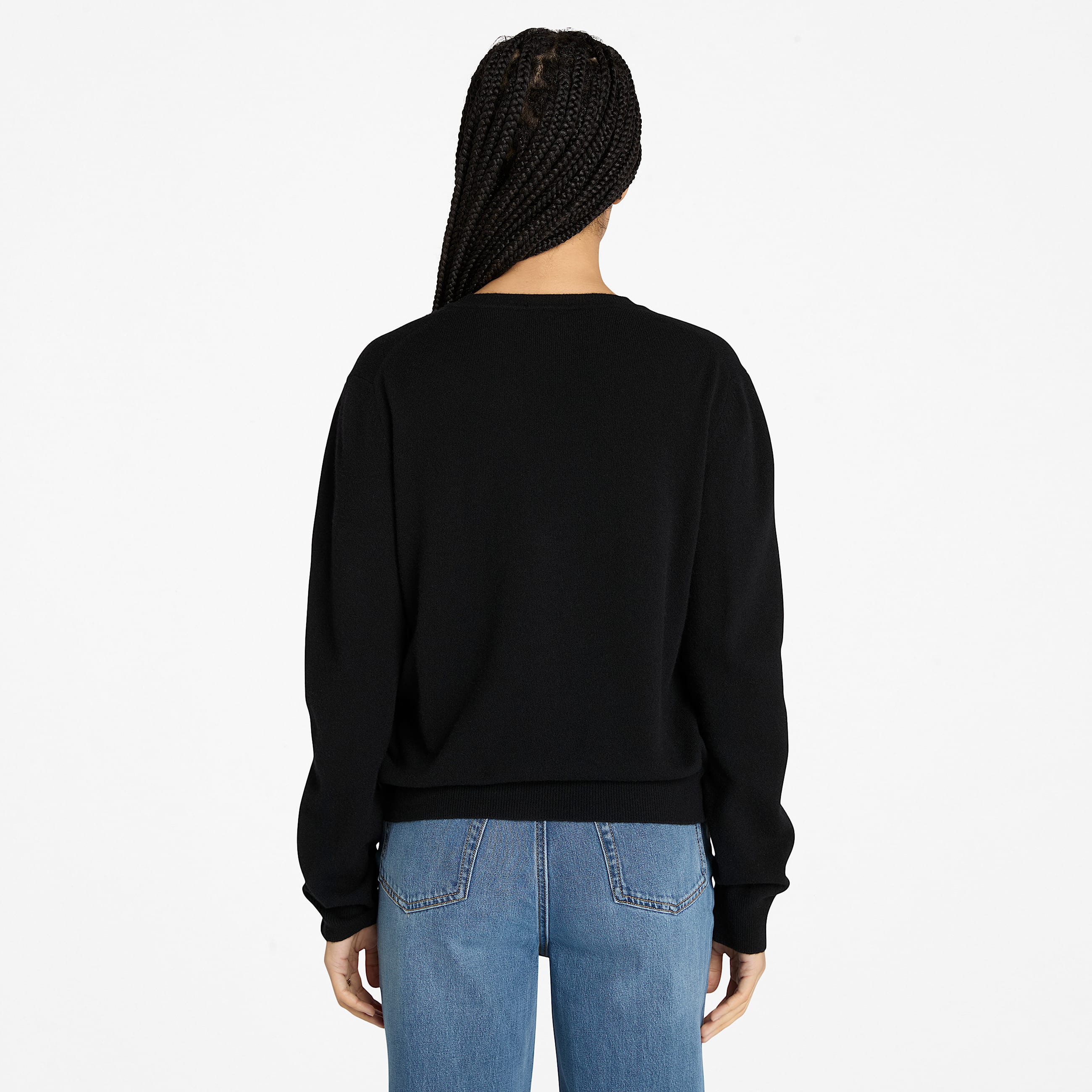 Cardigan Timberland Merino pour femme en noir TBL noir ALT9