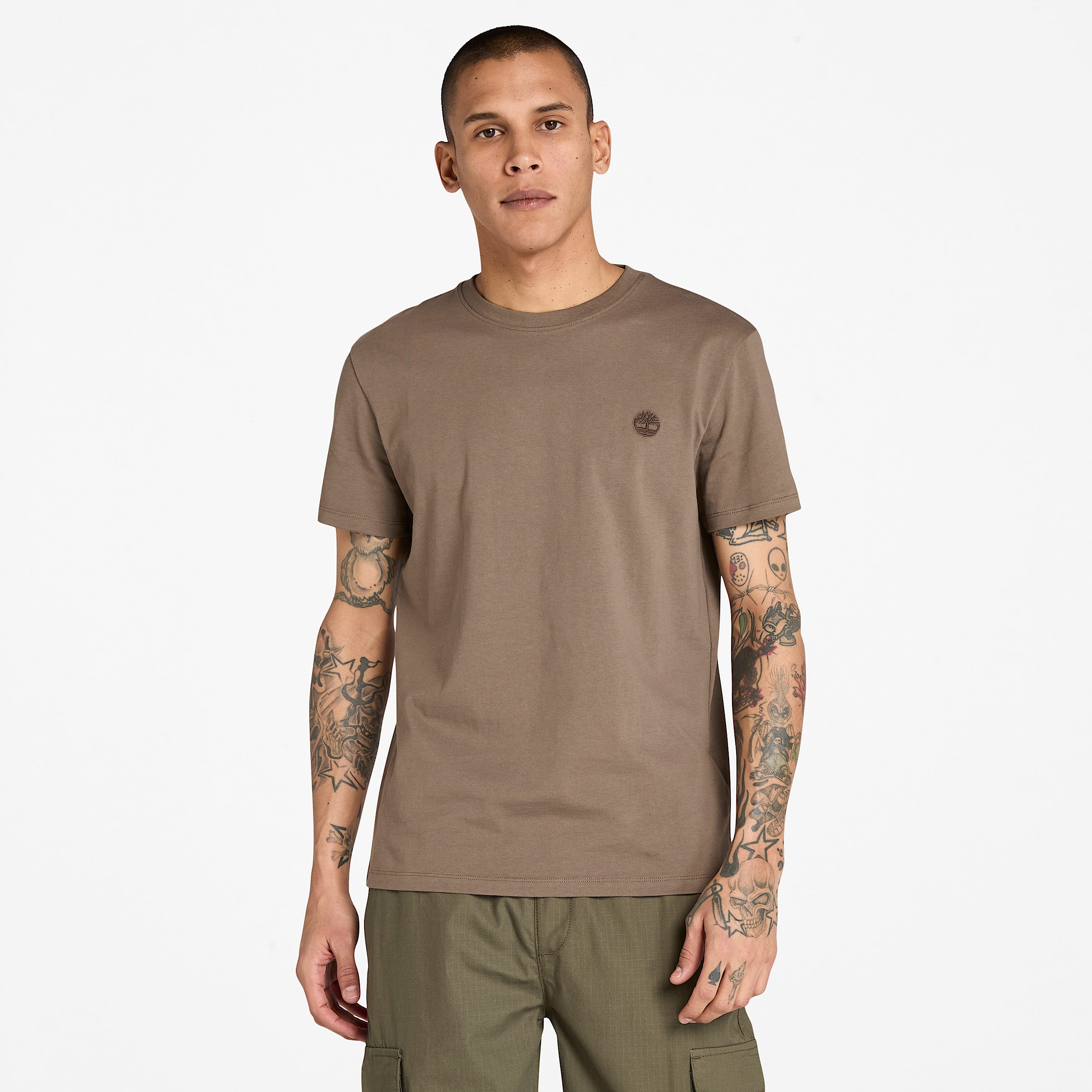 Dunstan River ShortSleeve TShirt for Men in Brown TBL Brown HERO