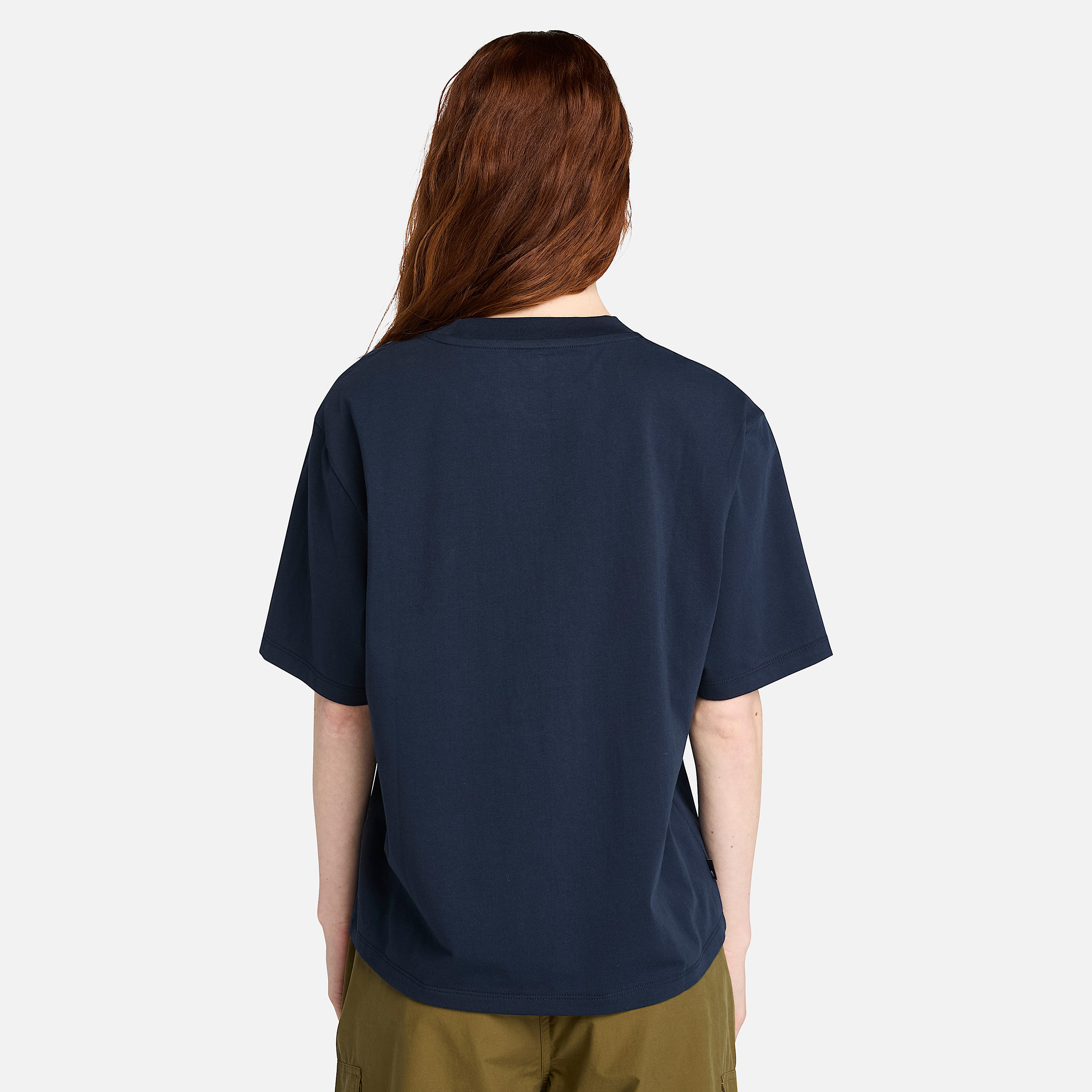 Tshirt Timberland Varsity Graphic  manches courtes pour femme en bleu fonc TBL bleu ALT9