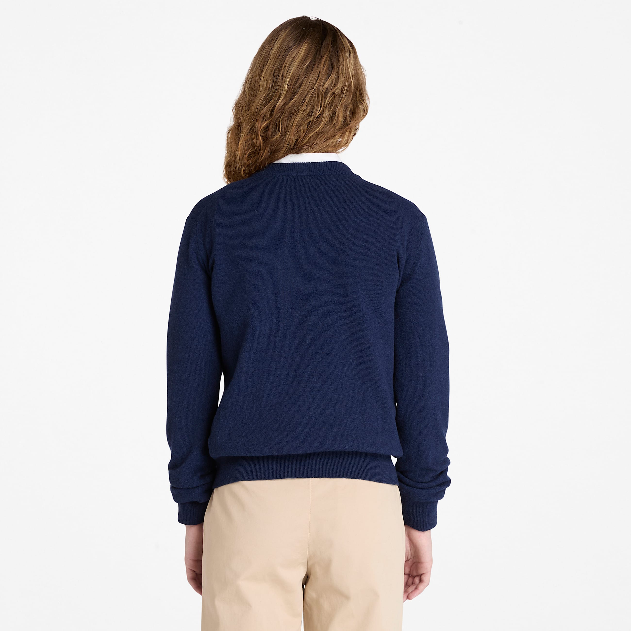 Merino Crewneck Jumper for Women in Dark Blue TBL Blue ALT9
