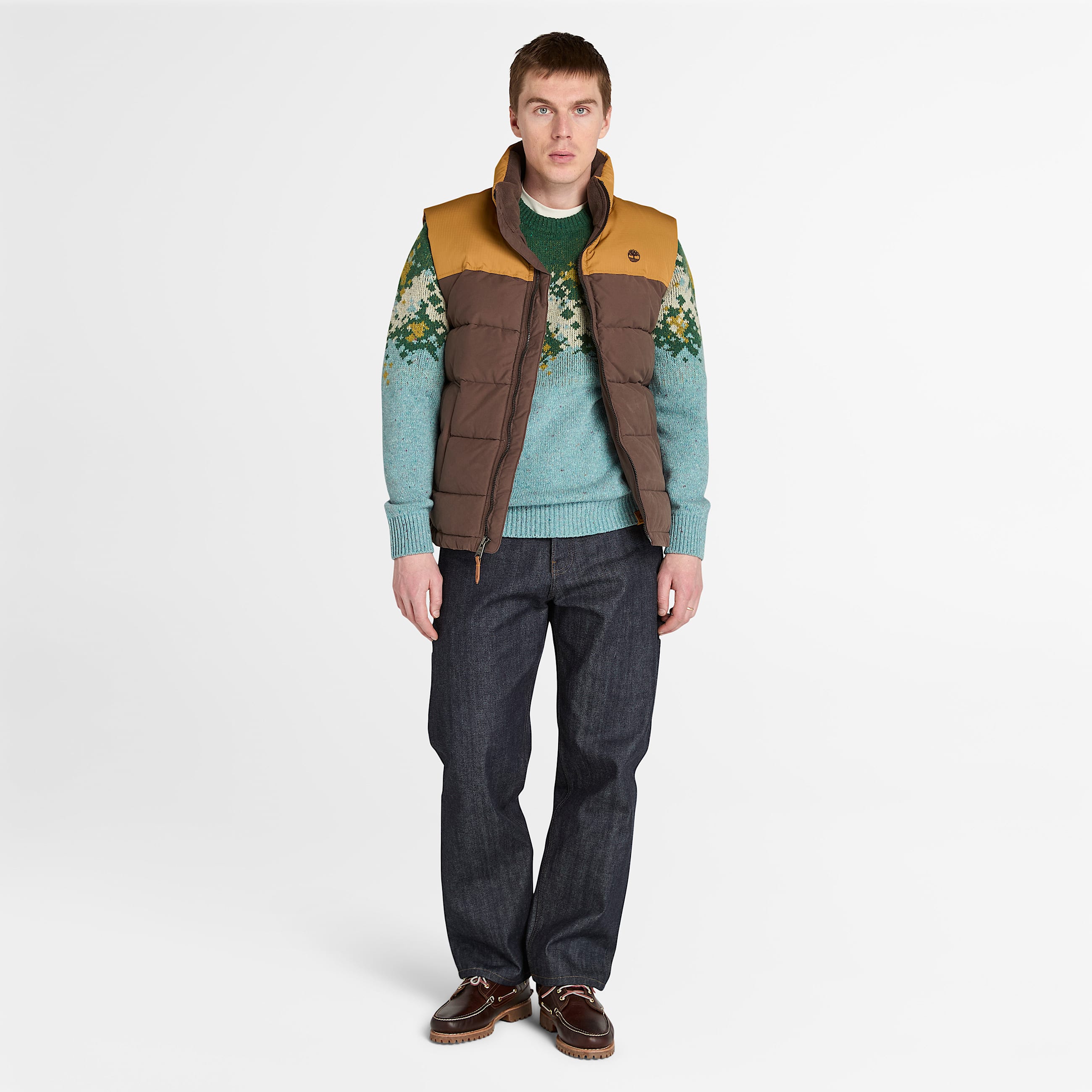 Welch Mountain Durable WaterRepellent Puffer Gilet for Men in Brown TBL Brown ALT1