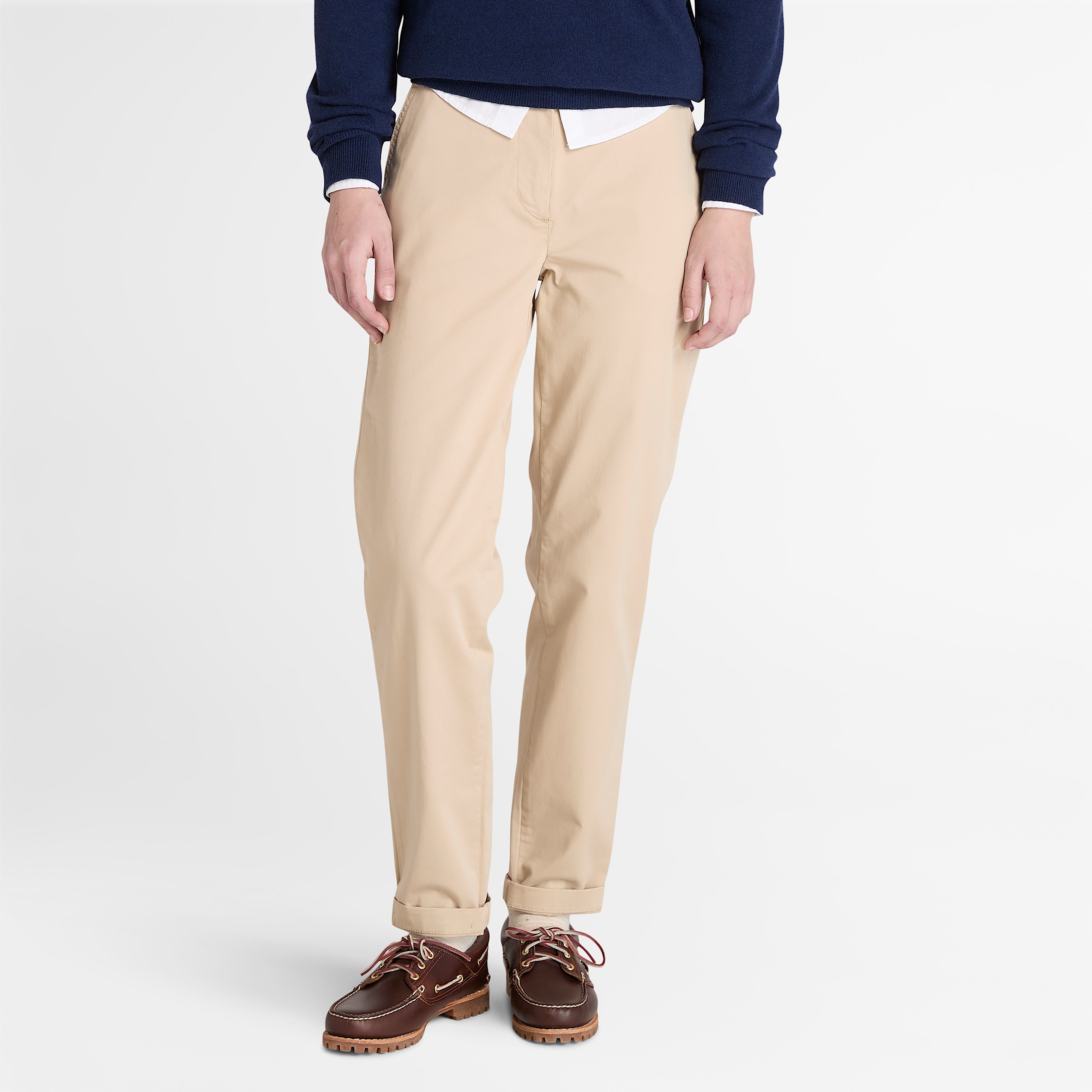 Pantalon chino slim Timberland pour femme en beige TBL beige HERO