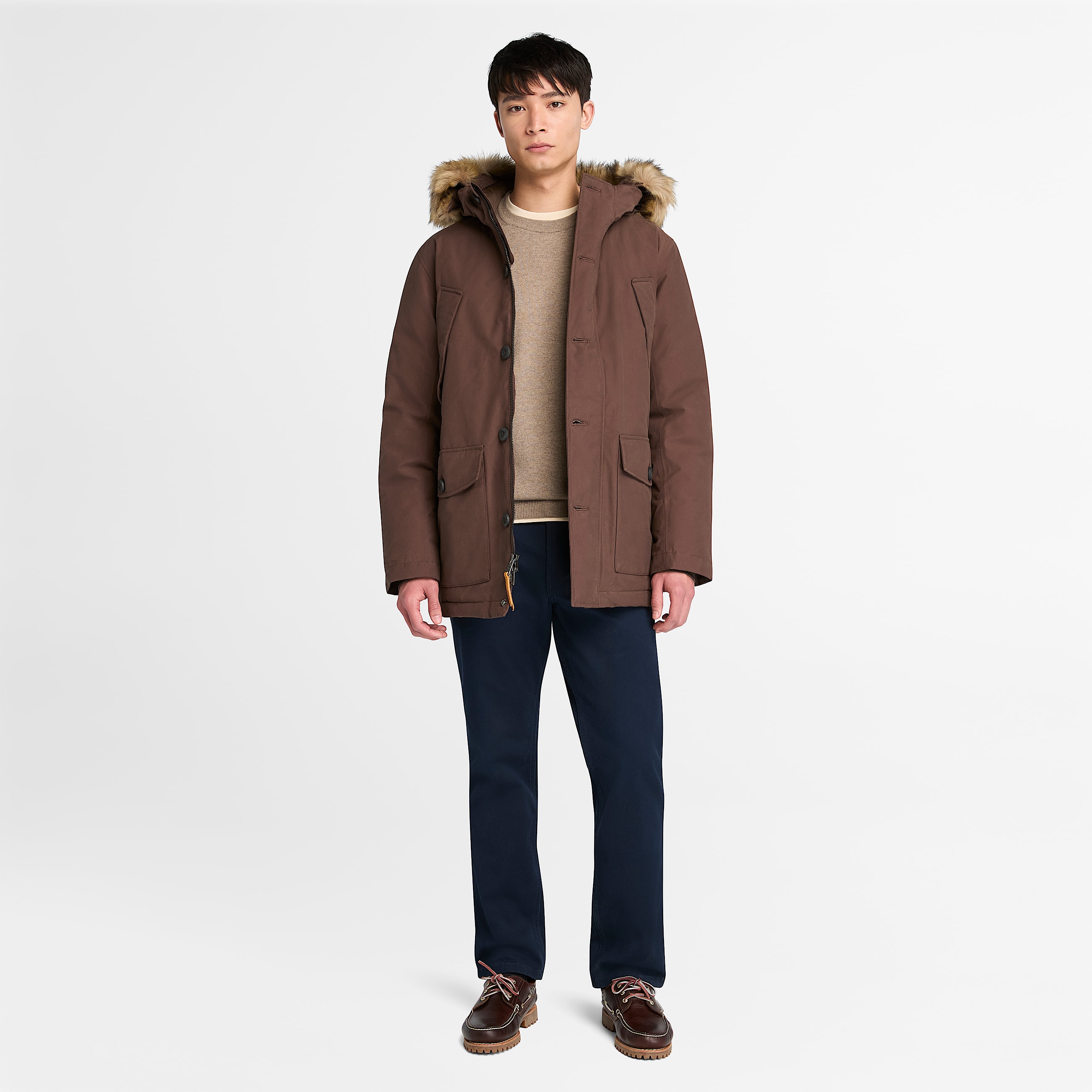 Scar Ridge Waterproof Parka for Men in Brown TBL Brown ALT1