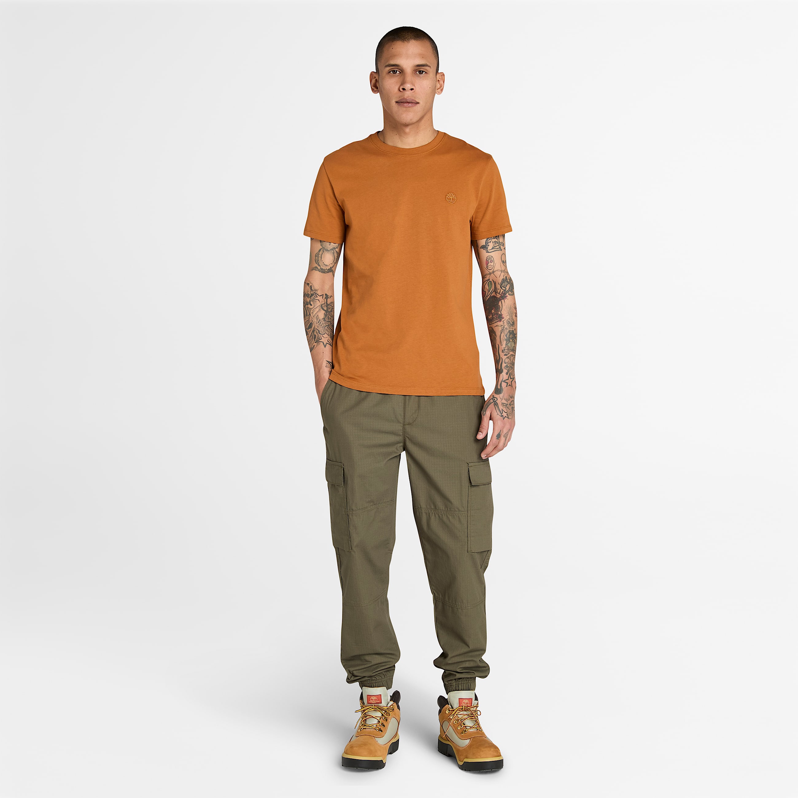 Tshirt  manches courtes Dunstan River pour homme en Marron TBL marron ALT1