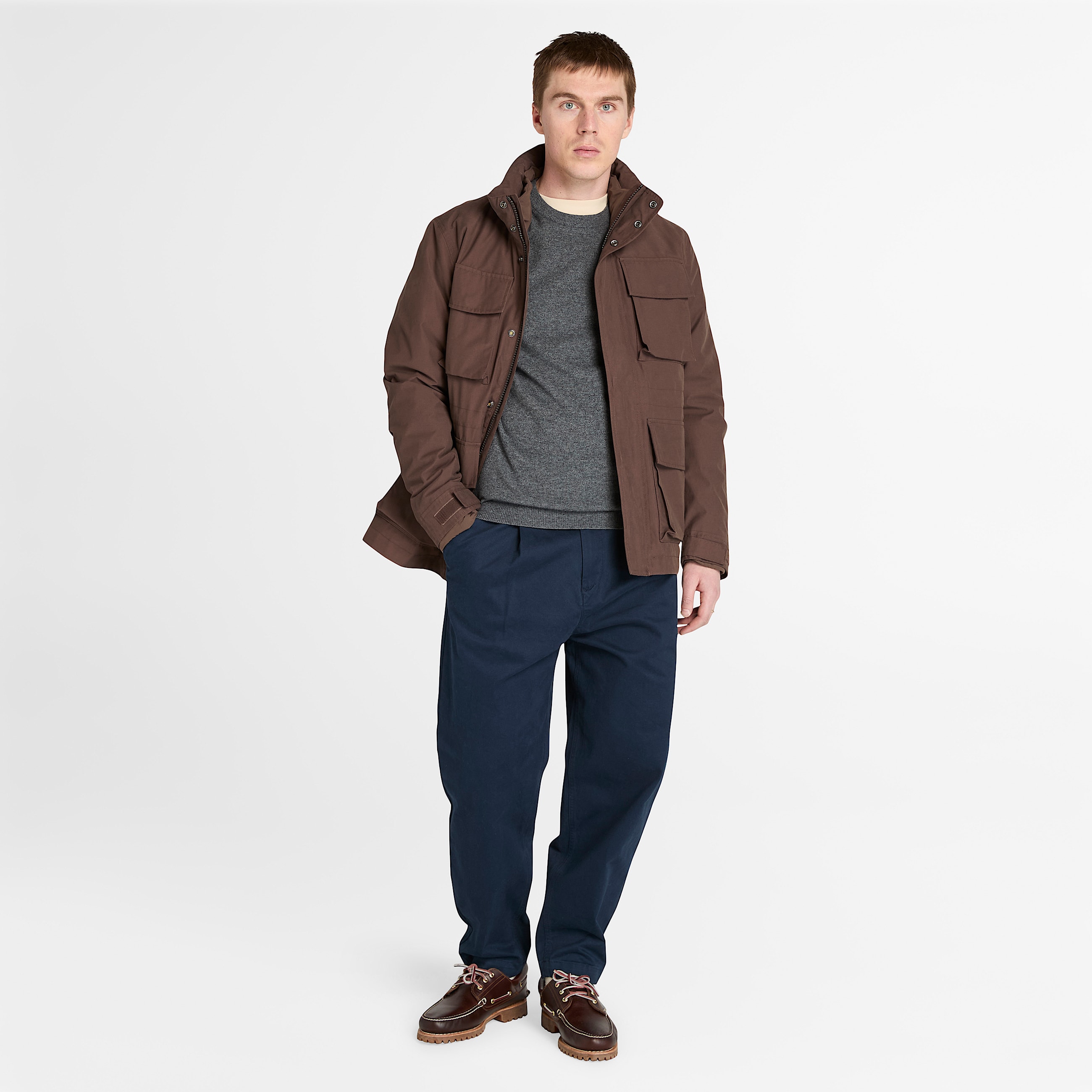 Timberland Cohas Brook Merino Crewneck Jumper for Men in Grey TBL Grey ALT1