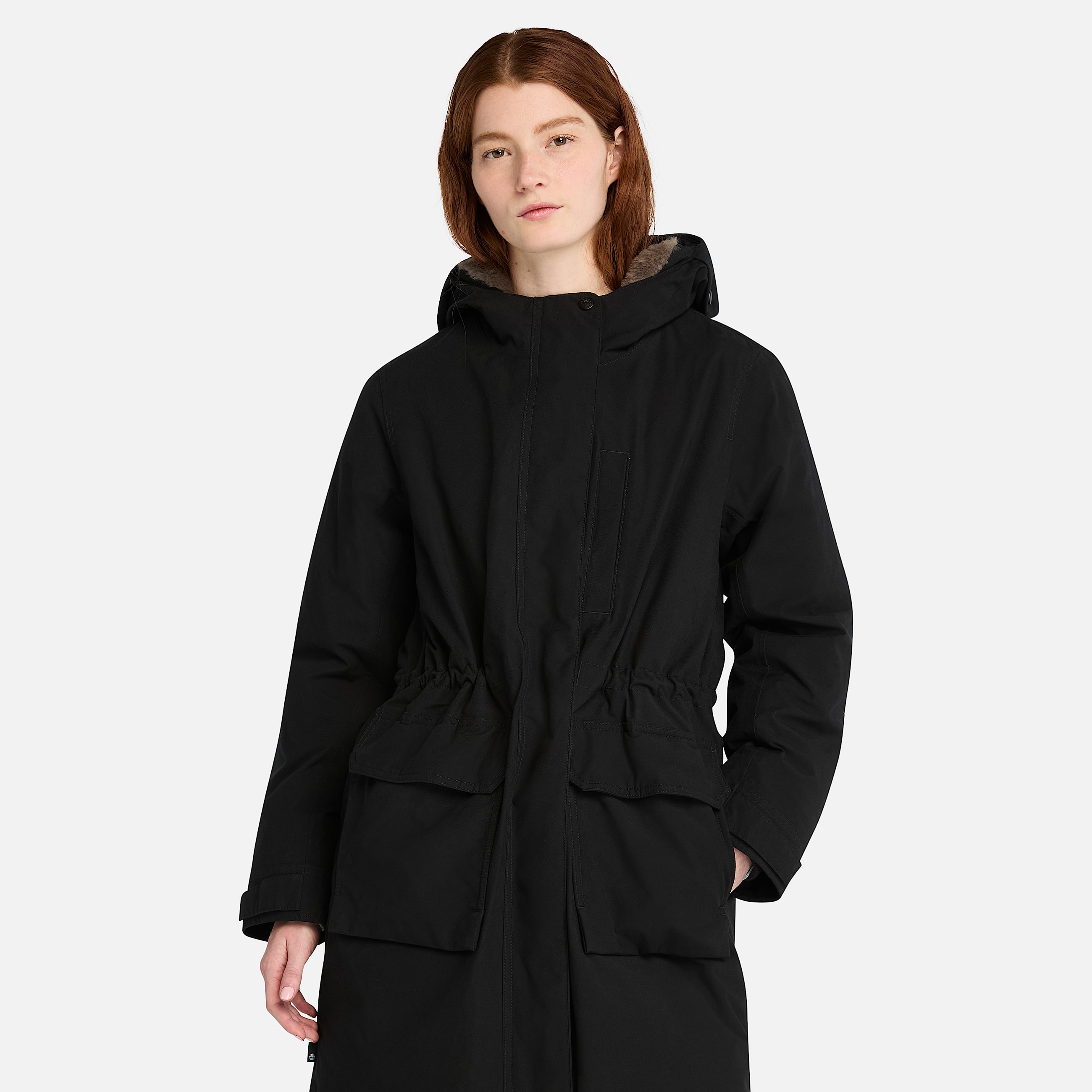 Parka impermable Timberland pour femme en noir TBL noir HERO