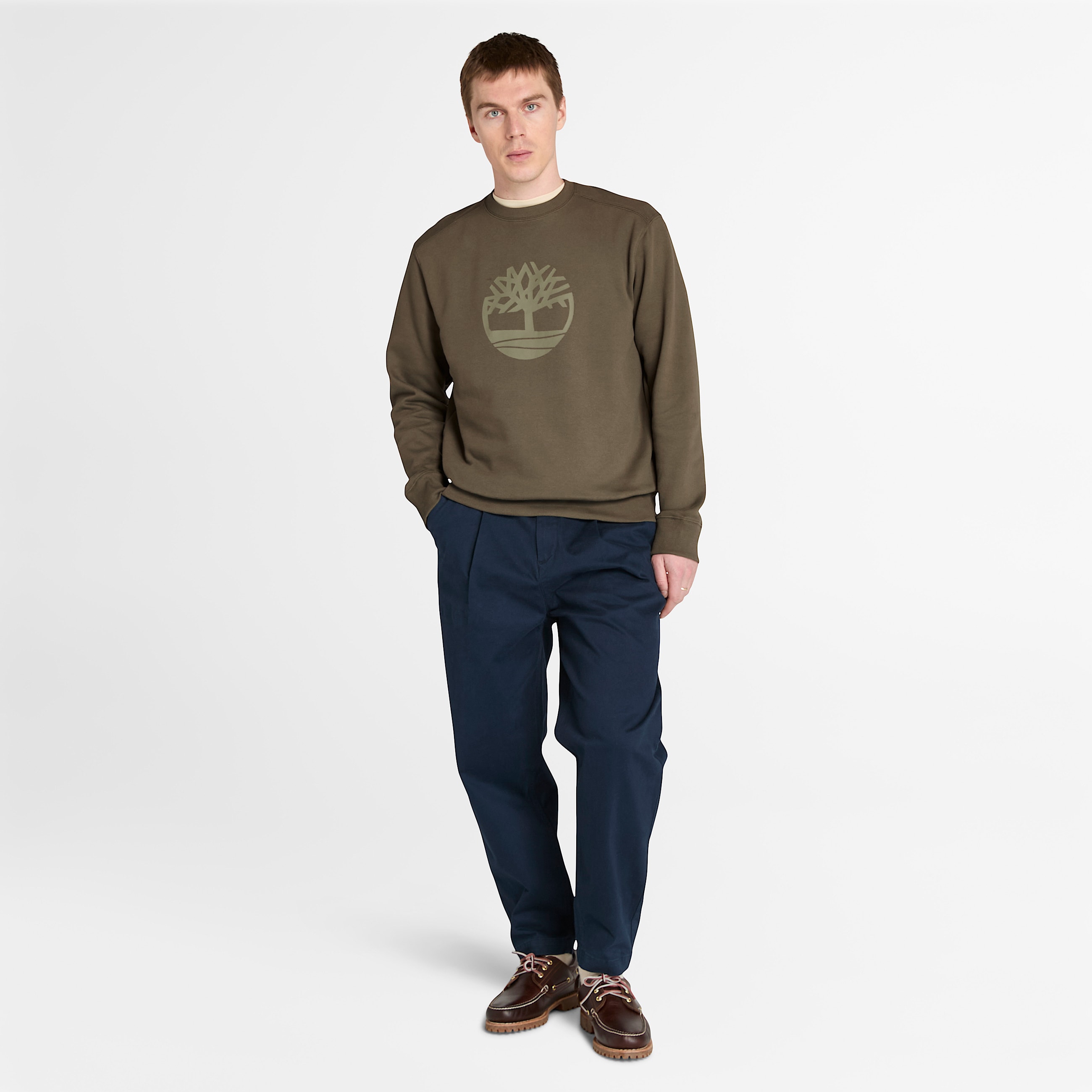 Kennebec River Crewneck Sweatshirt for Men in Green TBL Green ALT1
