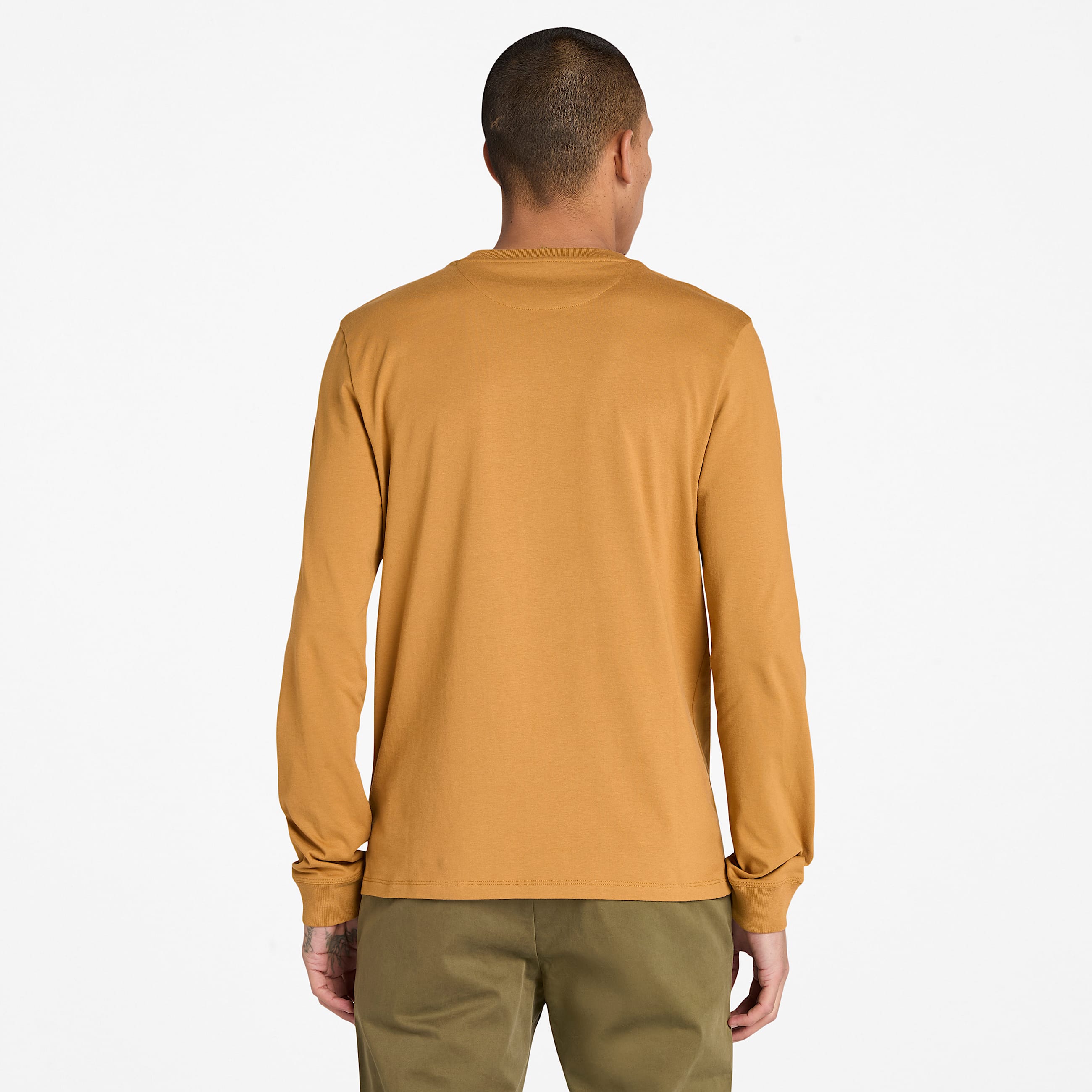 Dunstan River LongSleeve TShirt for Men in Yellow TBL Yellow ALT9