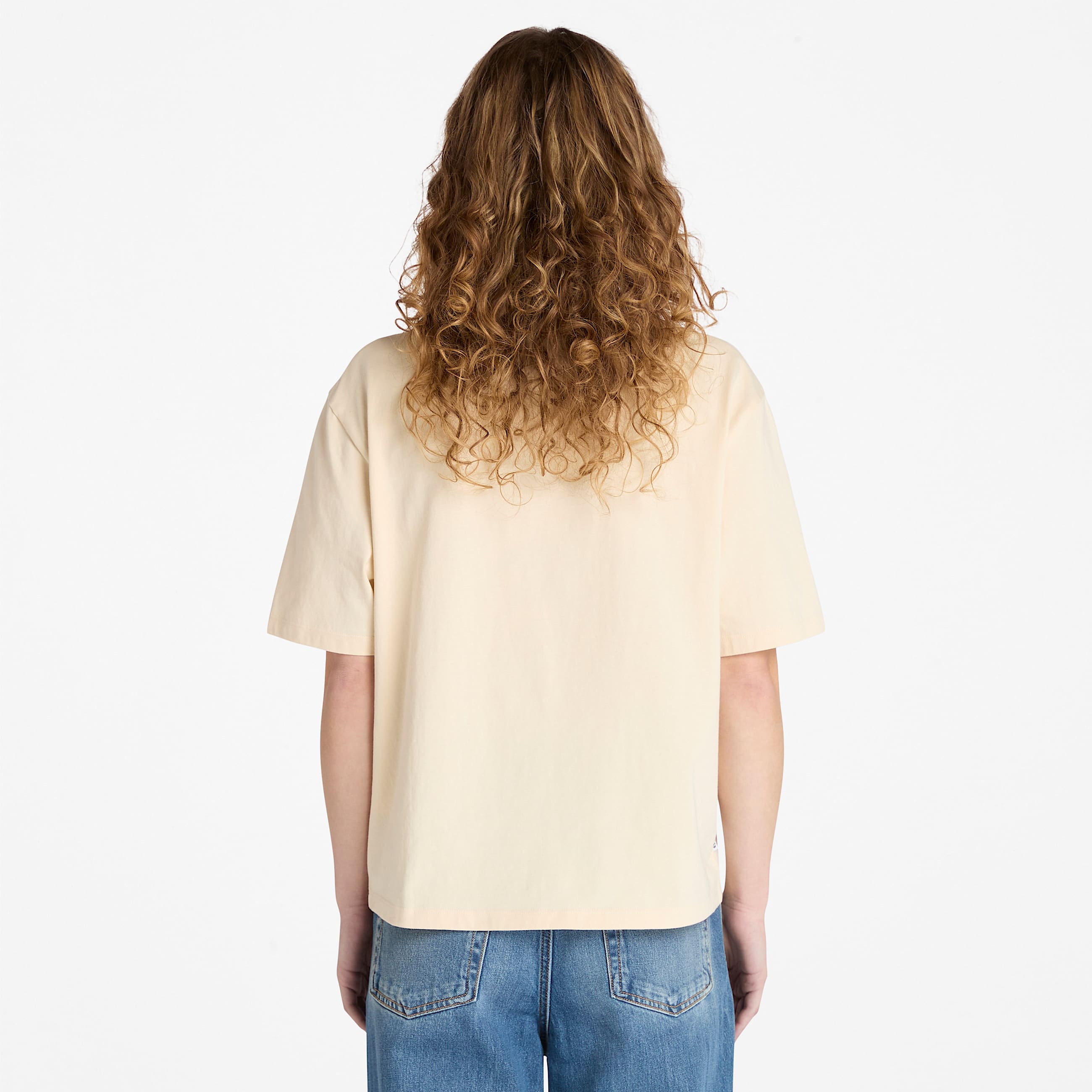 Timberland Varsity Graphic ShortSleeve TShirt for Women in Beige TBL Beige ALT9