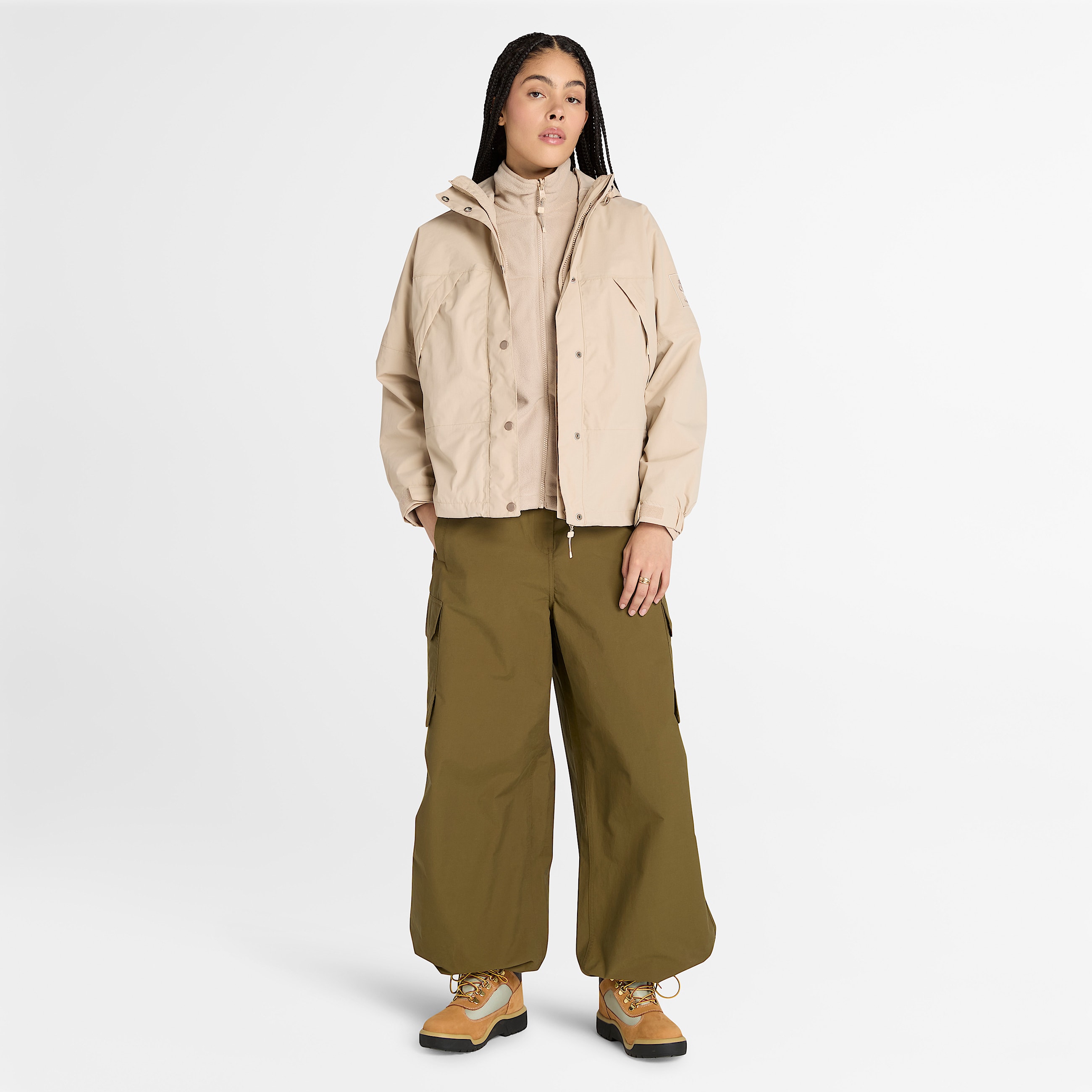 Veste impermable 3en1 Winnick pour femme en beige TBL beige ALT1