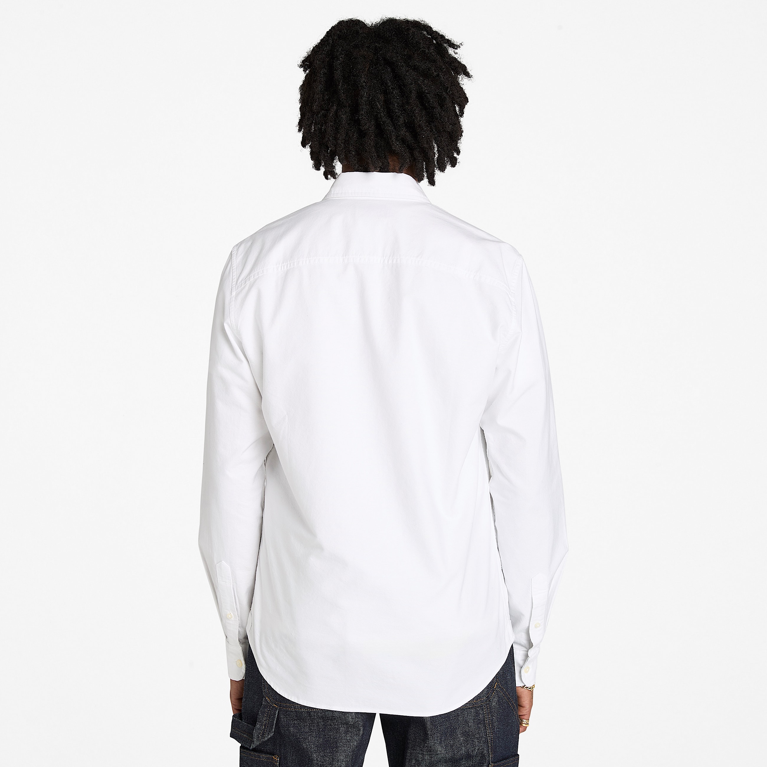 Oxford Shirt for Men in White TBL White ALT9