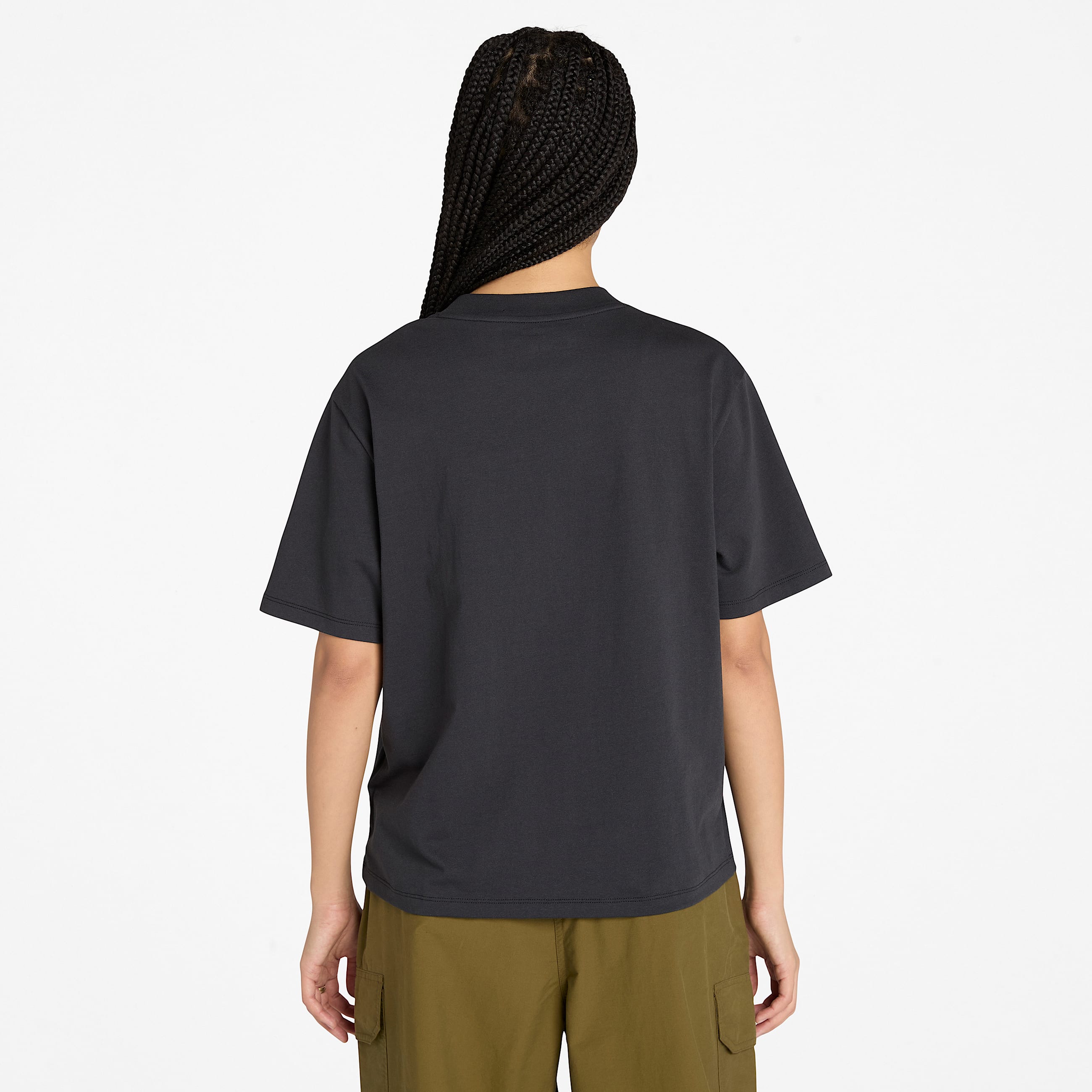 Tshirt a Maniche Corte Stack Logo da Donna in nero TBL nero ALT9