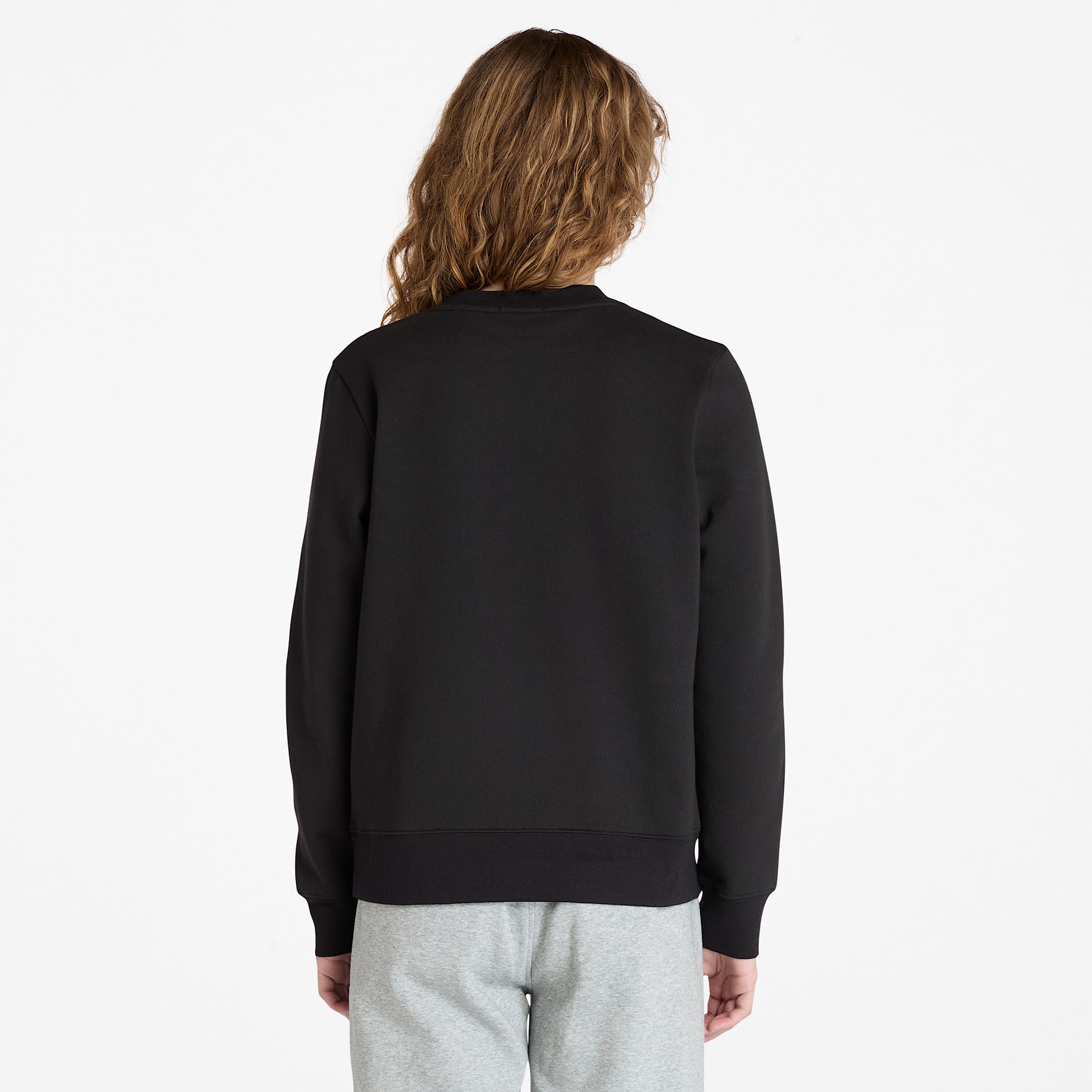 Exeter River Brushedback Crewneck Sweatshirt for Women in Black TBL Black ALT9