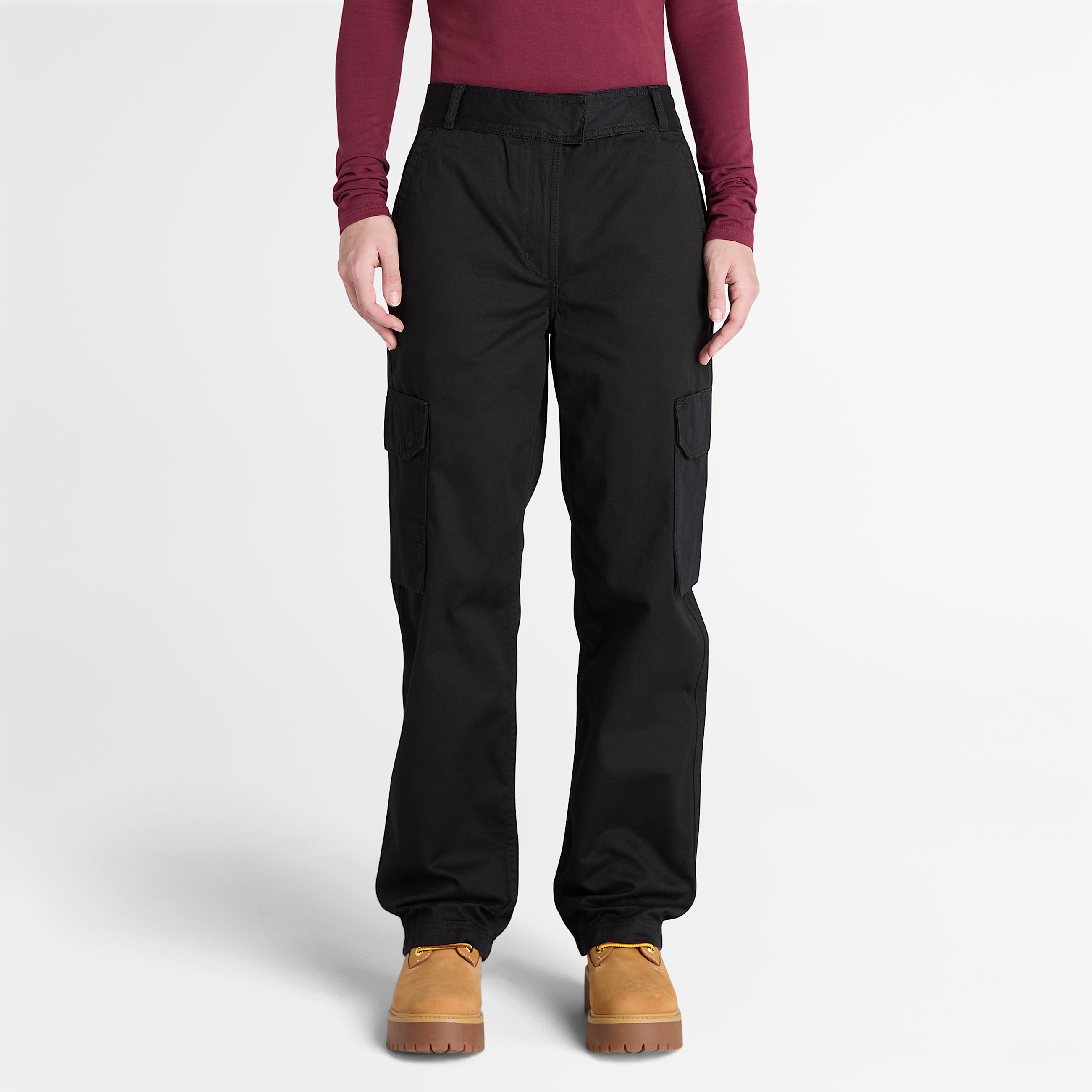 Brookline Utility Cargo Pants for Women in Black TBL Black HERO