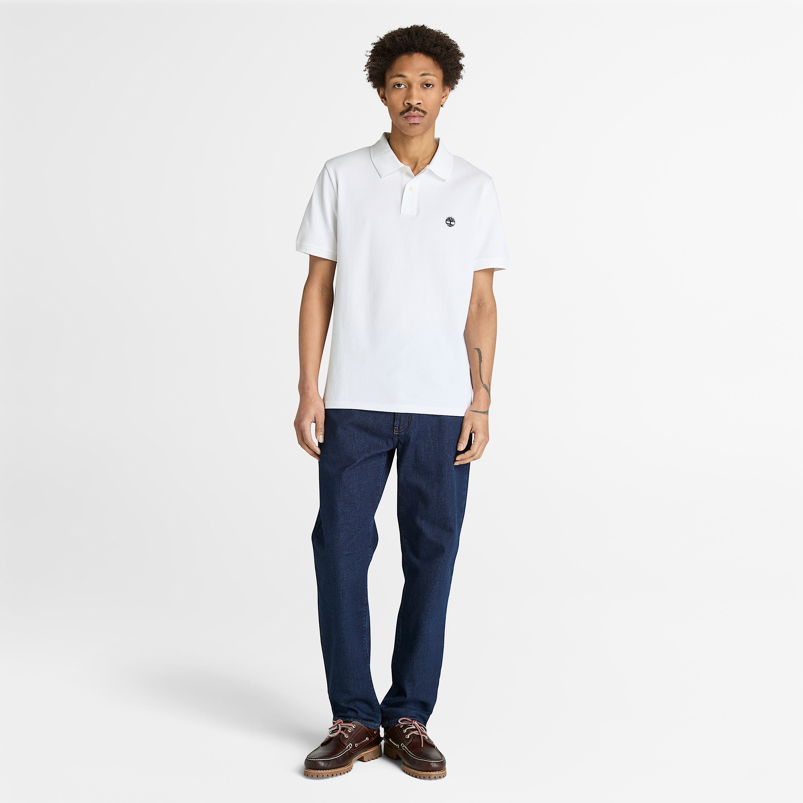 Oyster River KurzarmPolohemd fr Herren in Wei TBL Wei ALT1