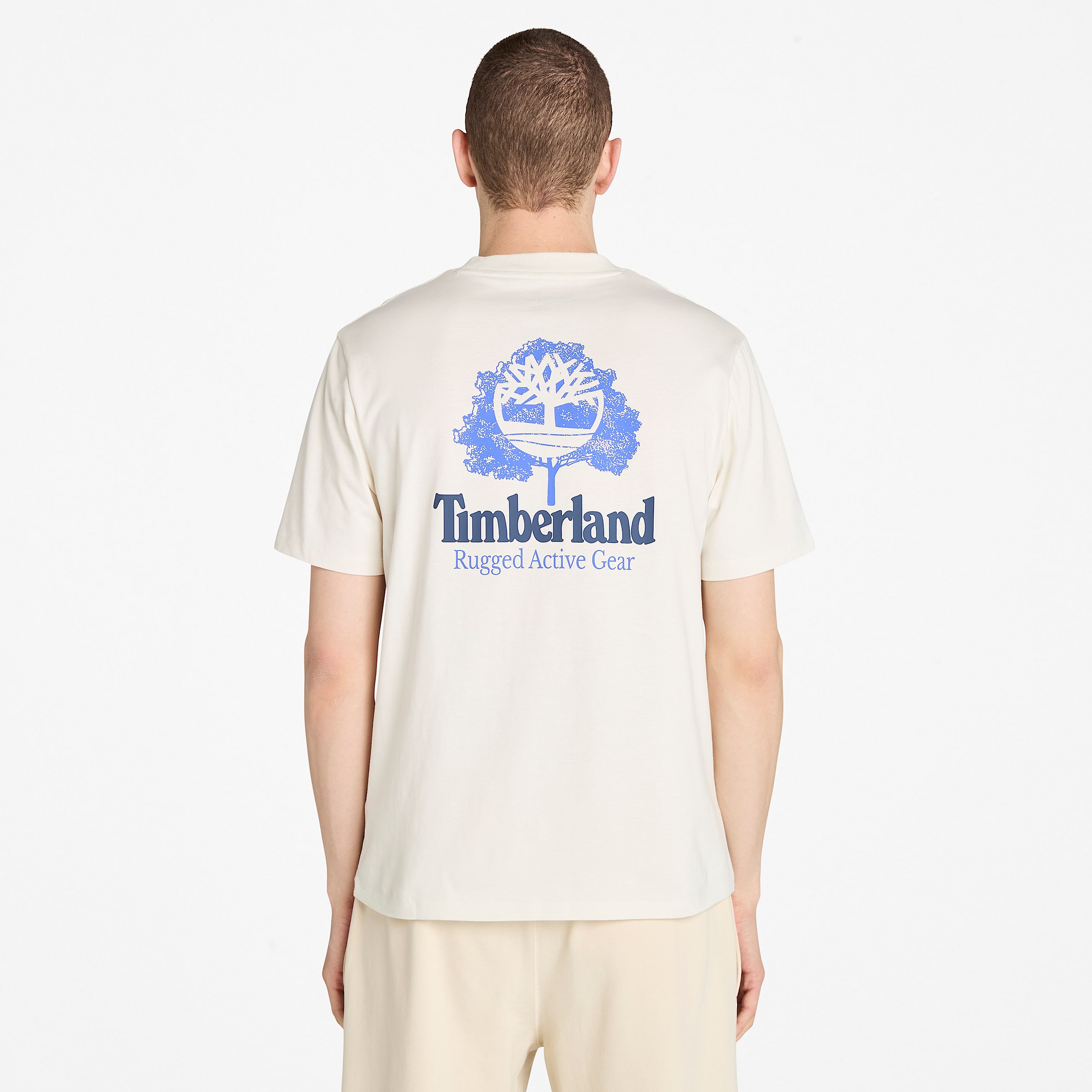 Rugged Active Gear Back Graphic Tshirt for Men in White TBL White ALT9