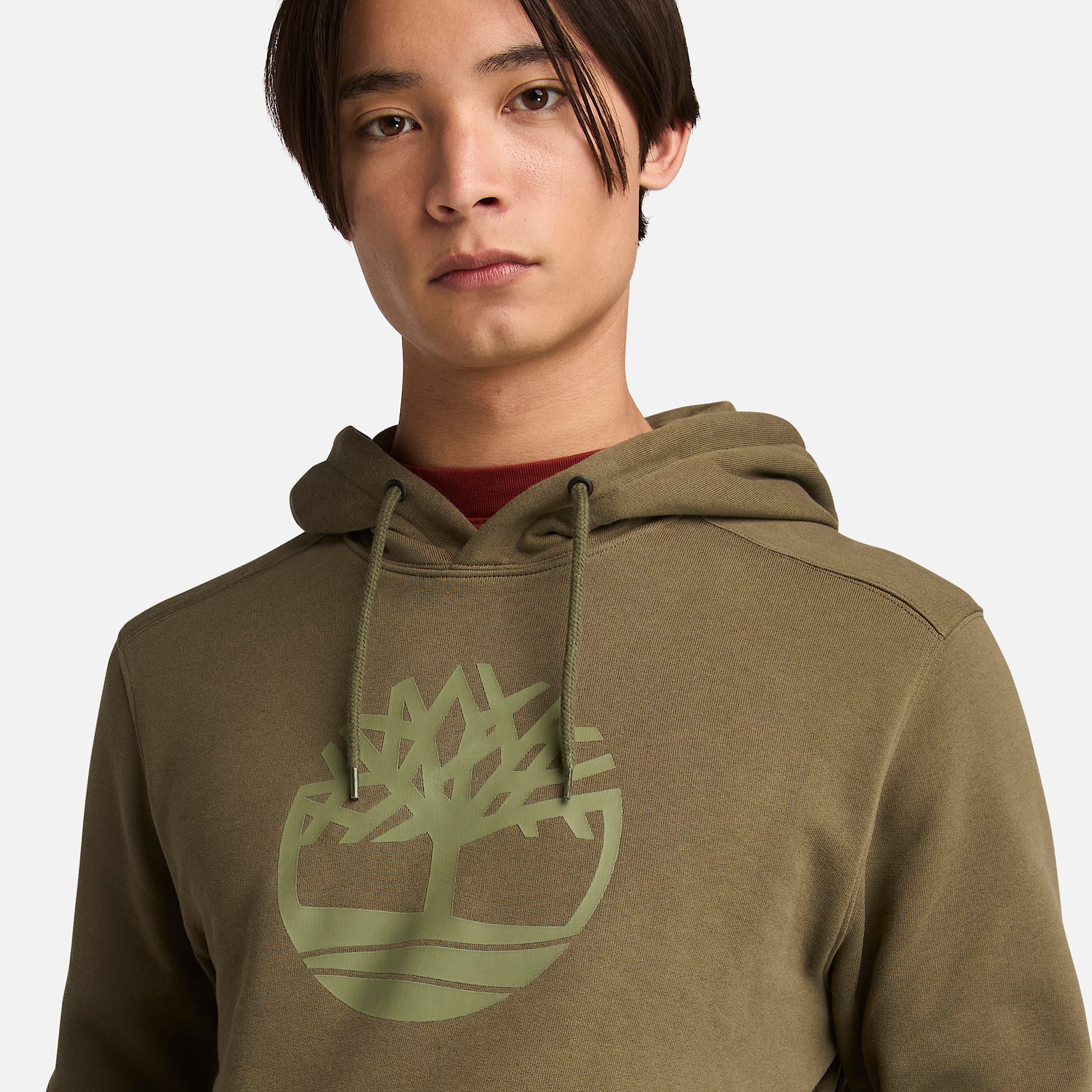 Sweat  capuche  logo arbre Kennebec River pour homme en Vert TBL Verte ALT2