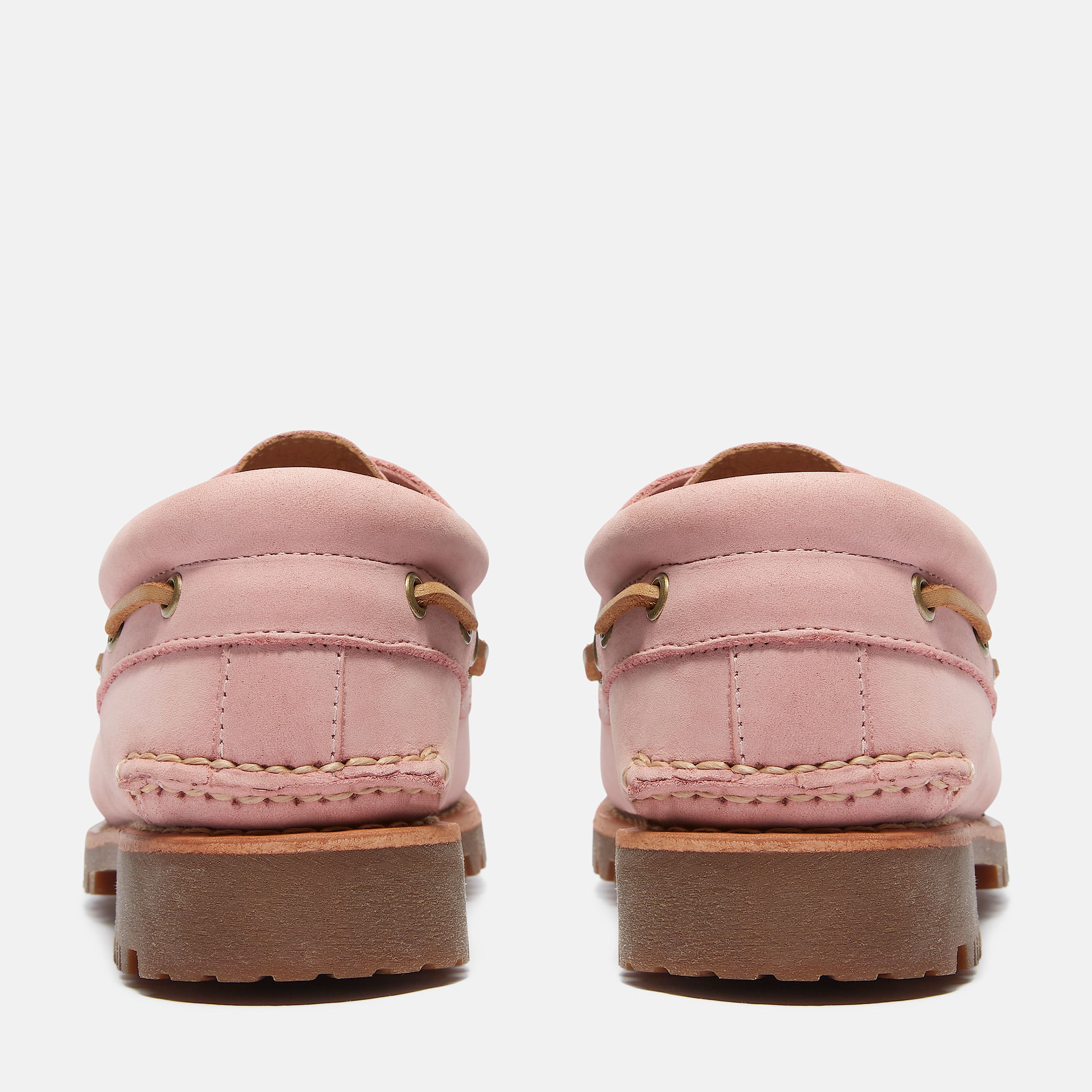 Timberland Authentic 3Eye Lug Handsewn Boat Shoe in Pink TBL Pink ALT5