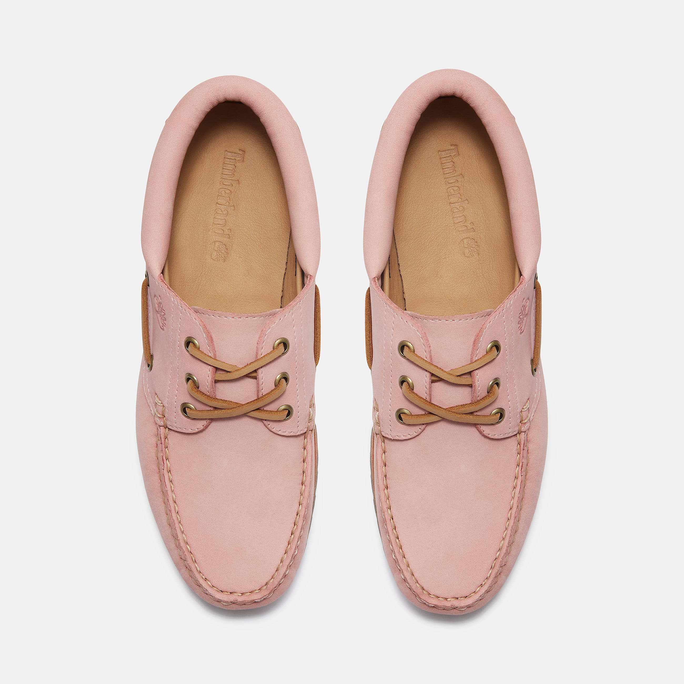 Timberland Authentic 3Eye Lug Handsewn Boat Shoe in Pink TBL Pink ALT2