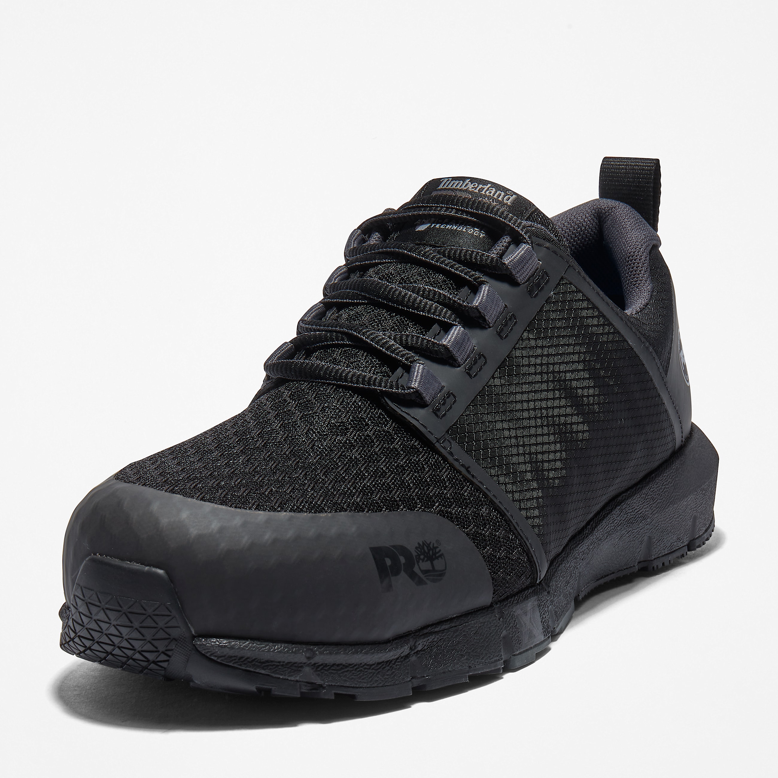 Radius Alloy Toe Work Trainer for Men in Black TBL Black ALT9