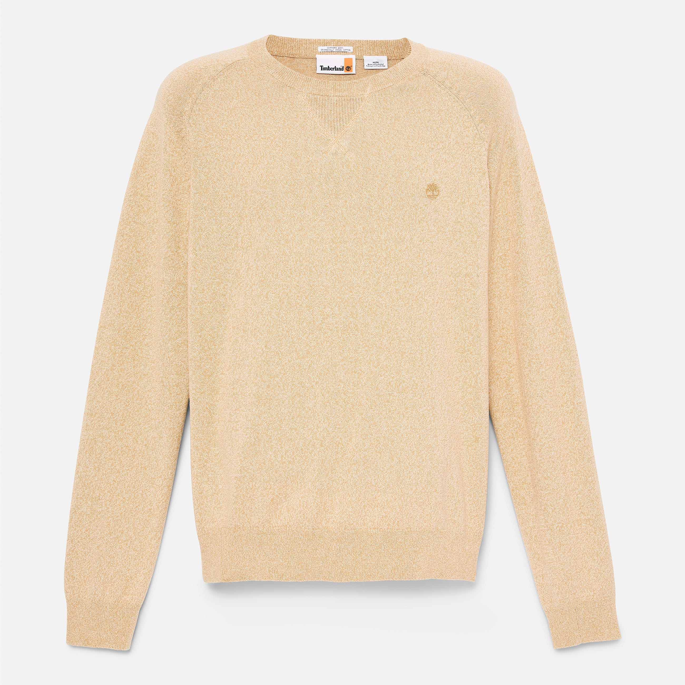 Williams River Cotton Raglan Sleeve Crewneck Jumper for Men in Beige TBL Beige ALT10