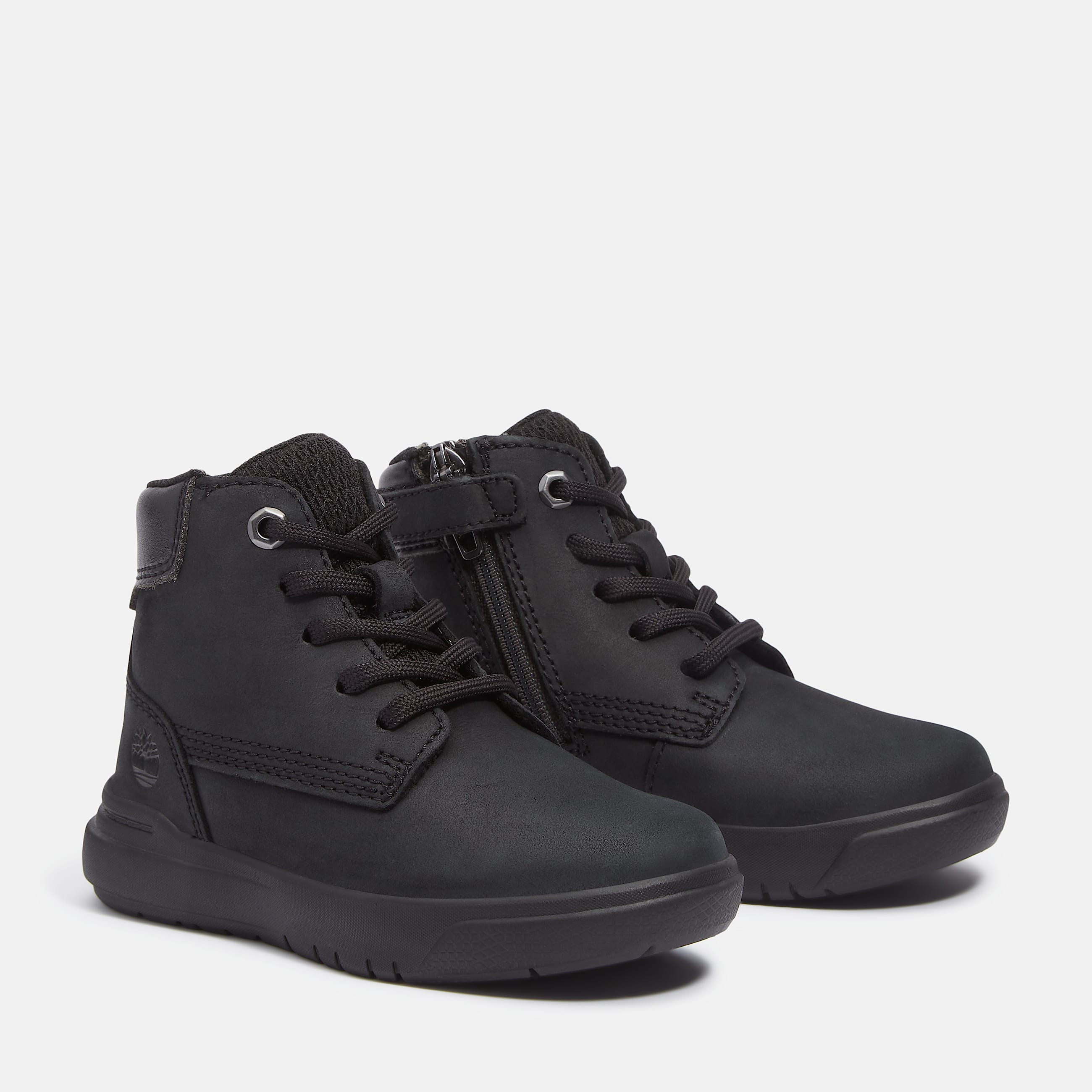 Seneca Bay Zip  Laceup Trainer for Toddler in Black TBL Black ALT4