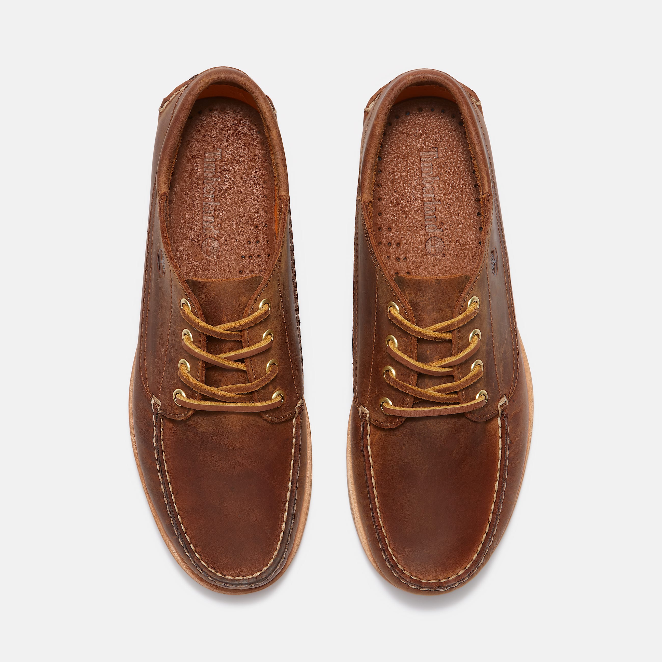 Handgefertigter Bootsschuh fr Herren in Braun TBL Braun ALT2