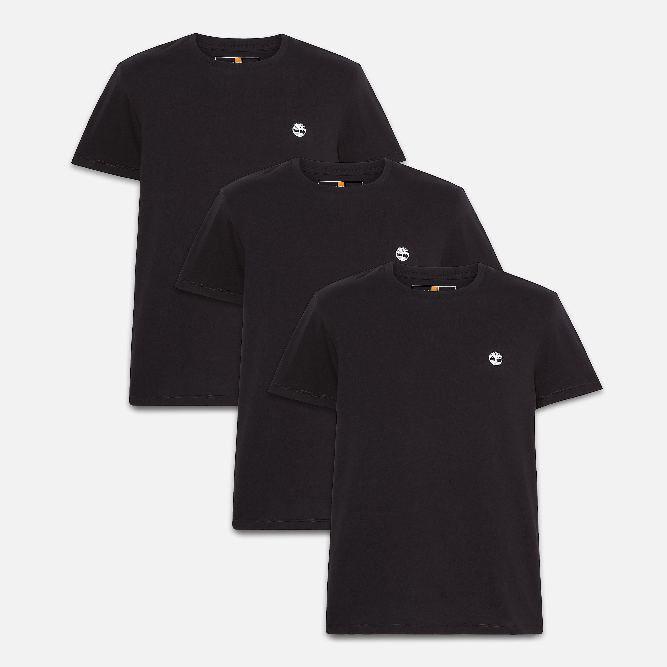 Dunstan River 3Pack TShirt for Men in Black TBL Black HERO