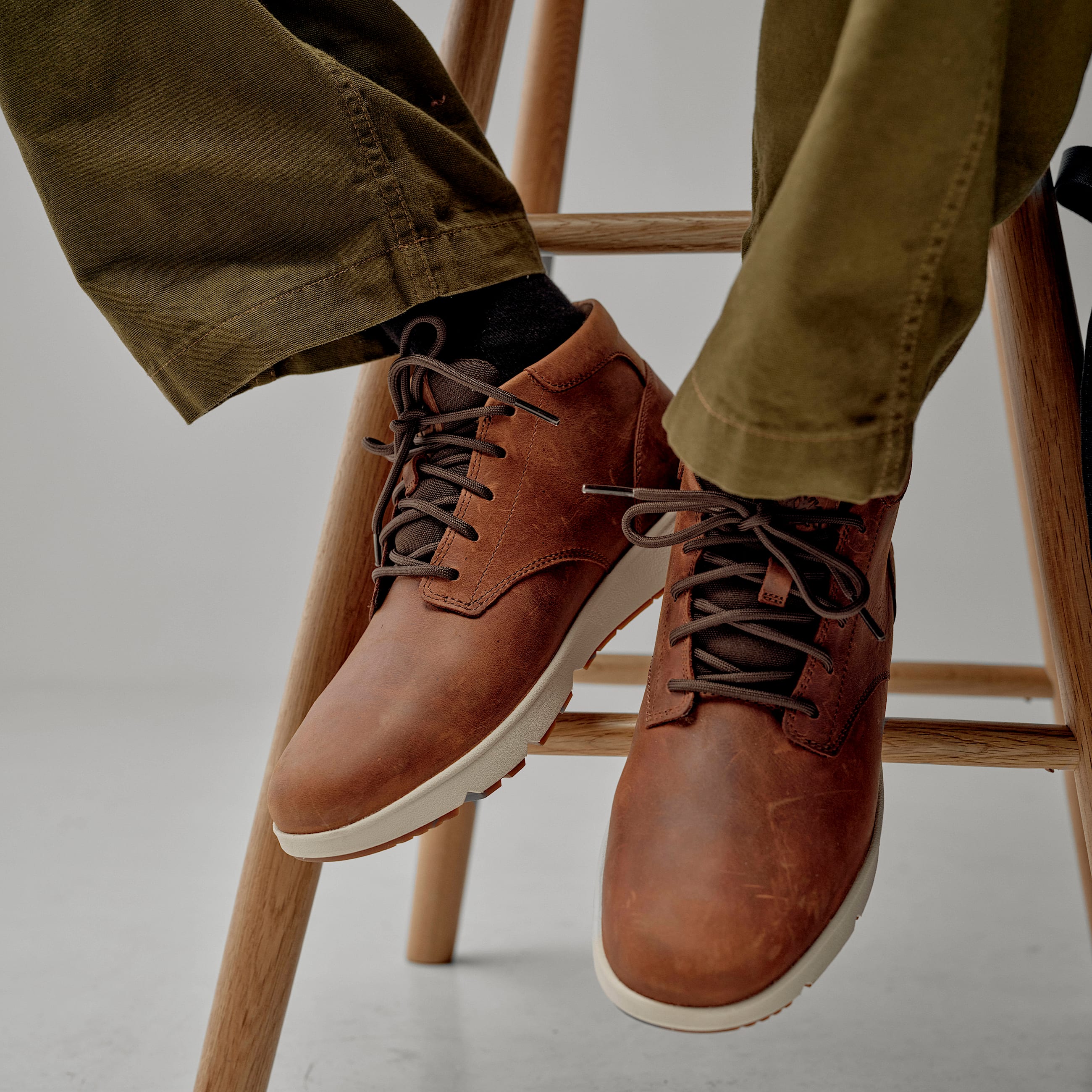 Basket Parker Street pour homme en Marron Fonc TBL marron ALT2