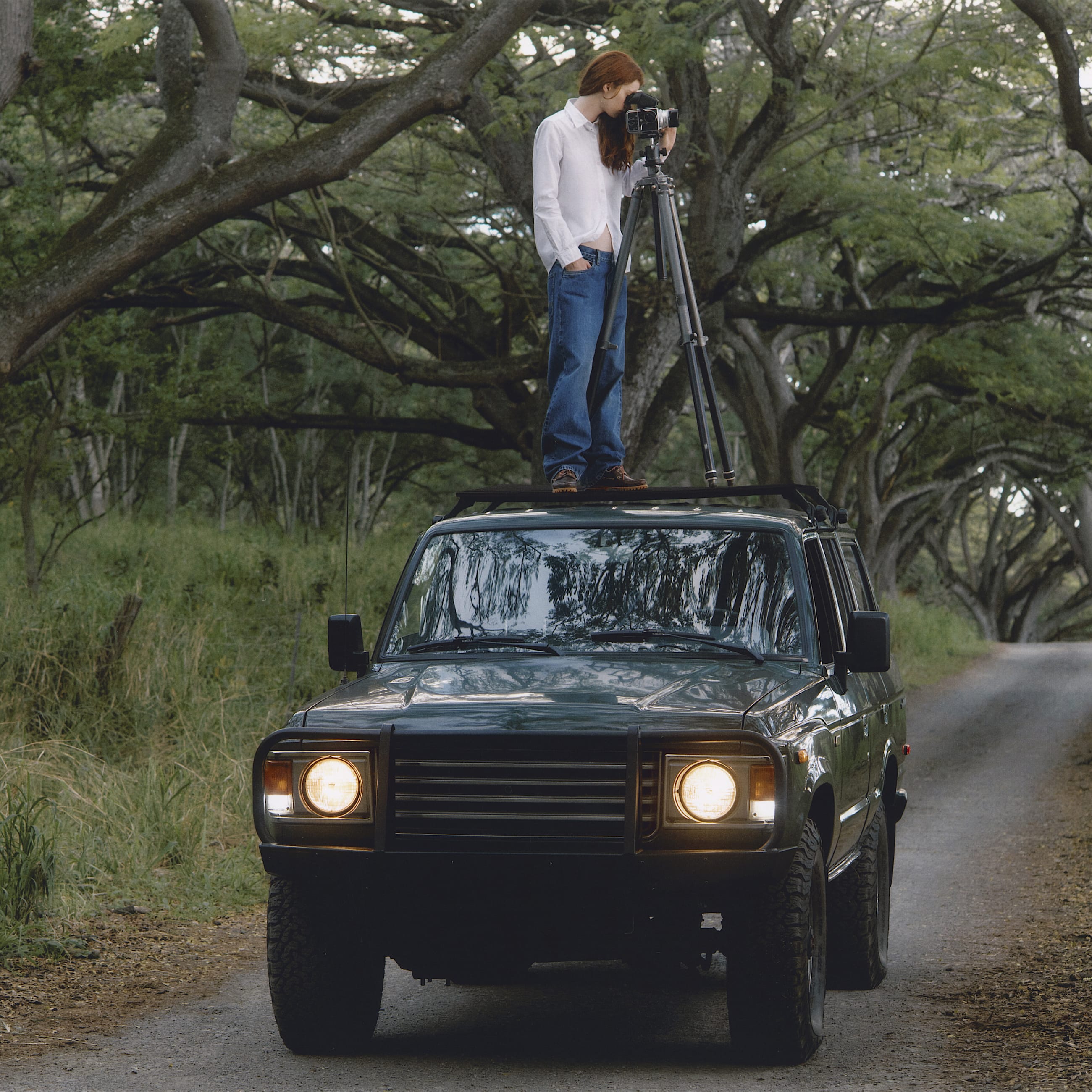 Chemise Oxford Timberland  manches longues pour femme en blanc TBL blanc ALT2