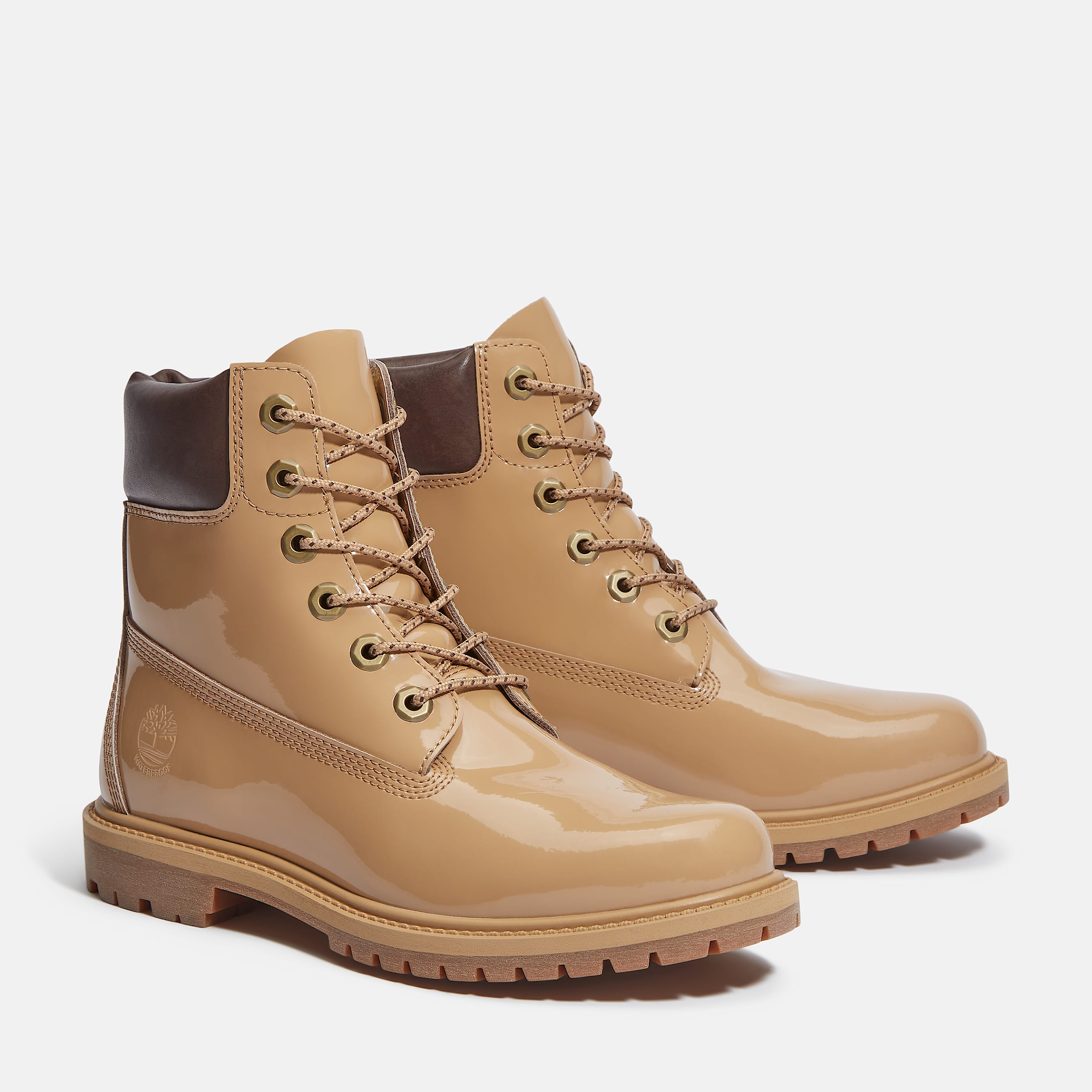 Timberland Premium 6Inch Waterproof Boot for Women in Light Brown TBL Brown HERO