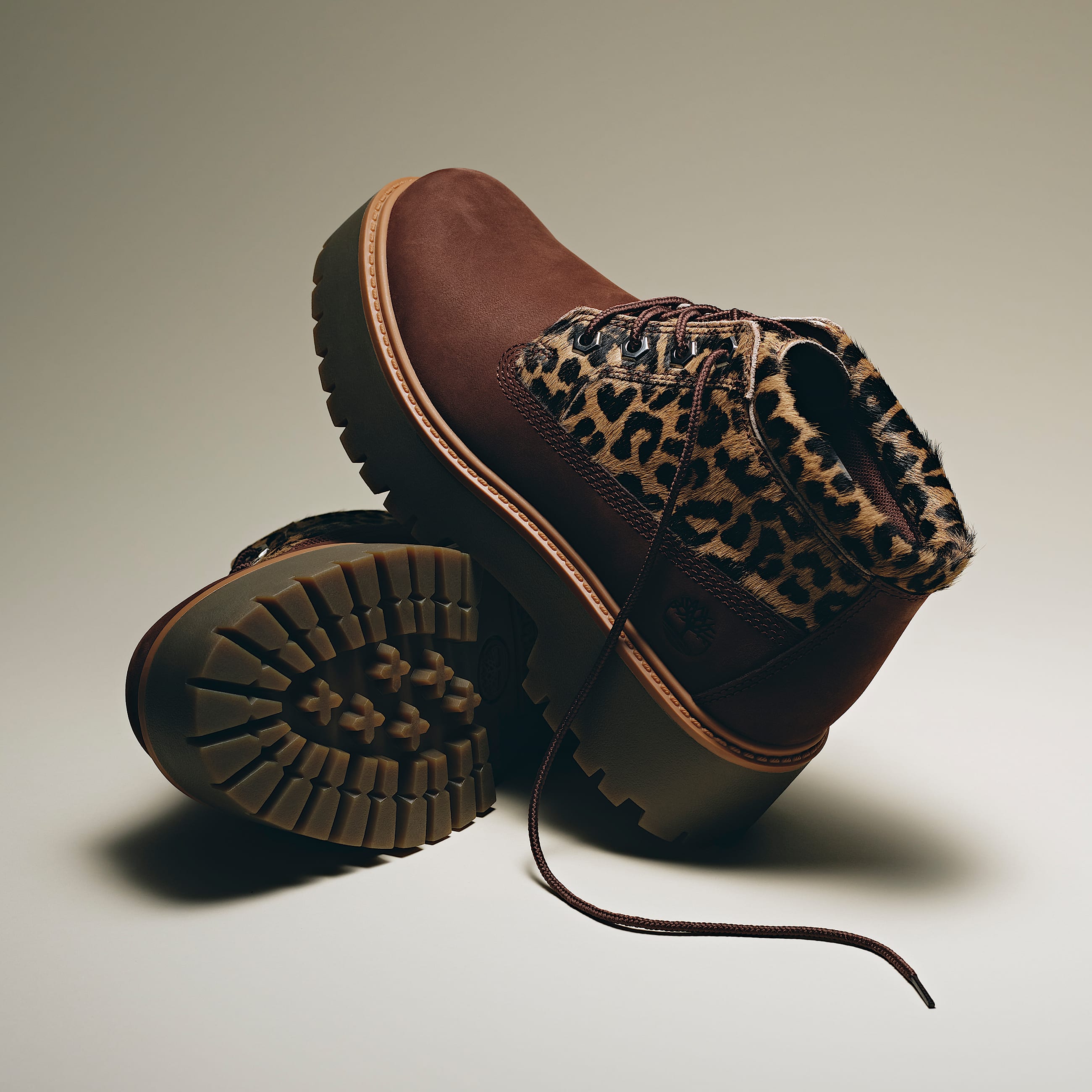 Leopard Platform Stone Street Chukka Boot for Women in Brown TBL Brown MKTG1