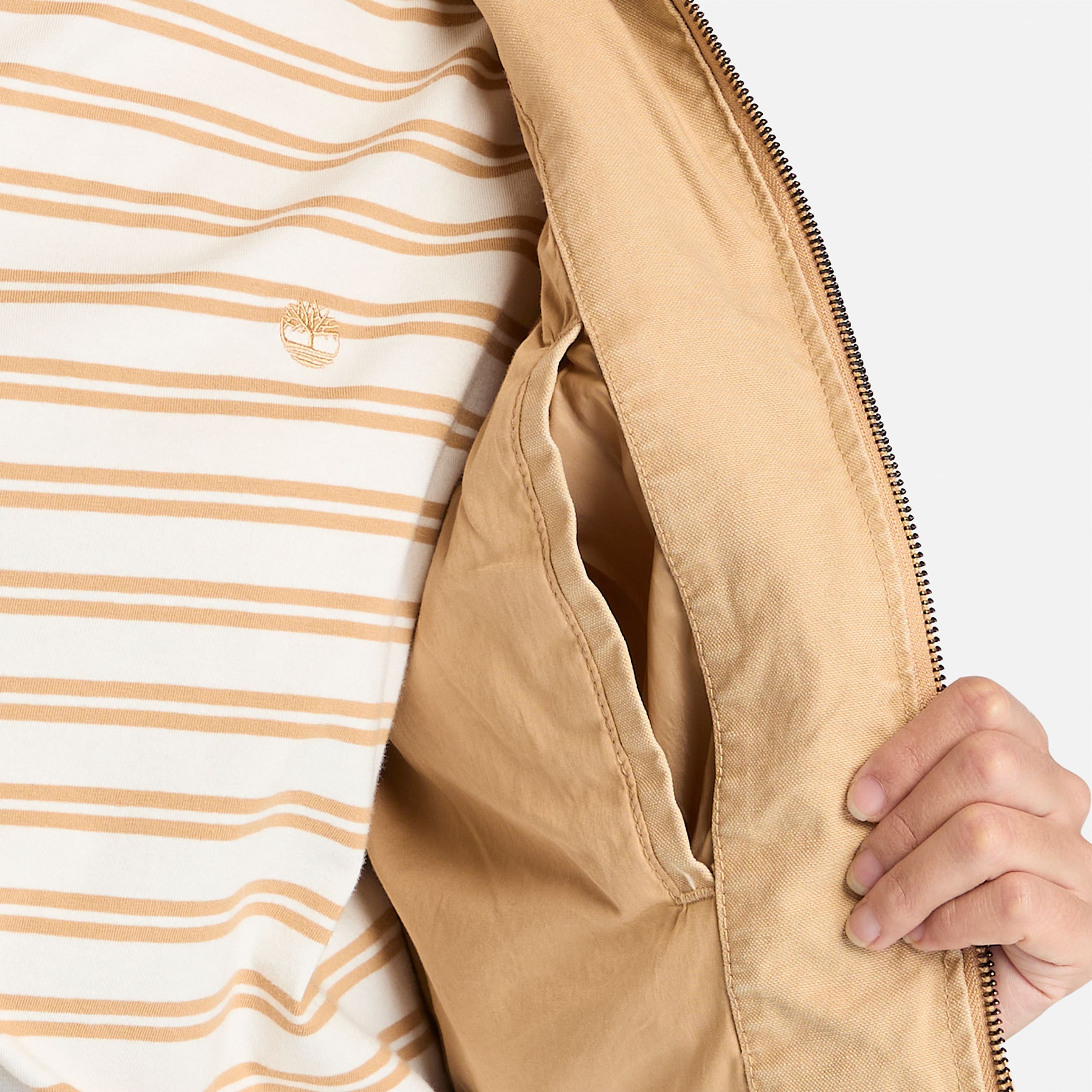 Veste en toile dlave Strafford pour femme en jaune TBL jaune ALT2