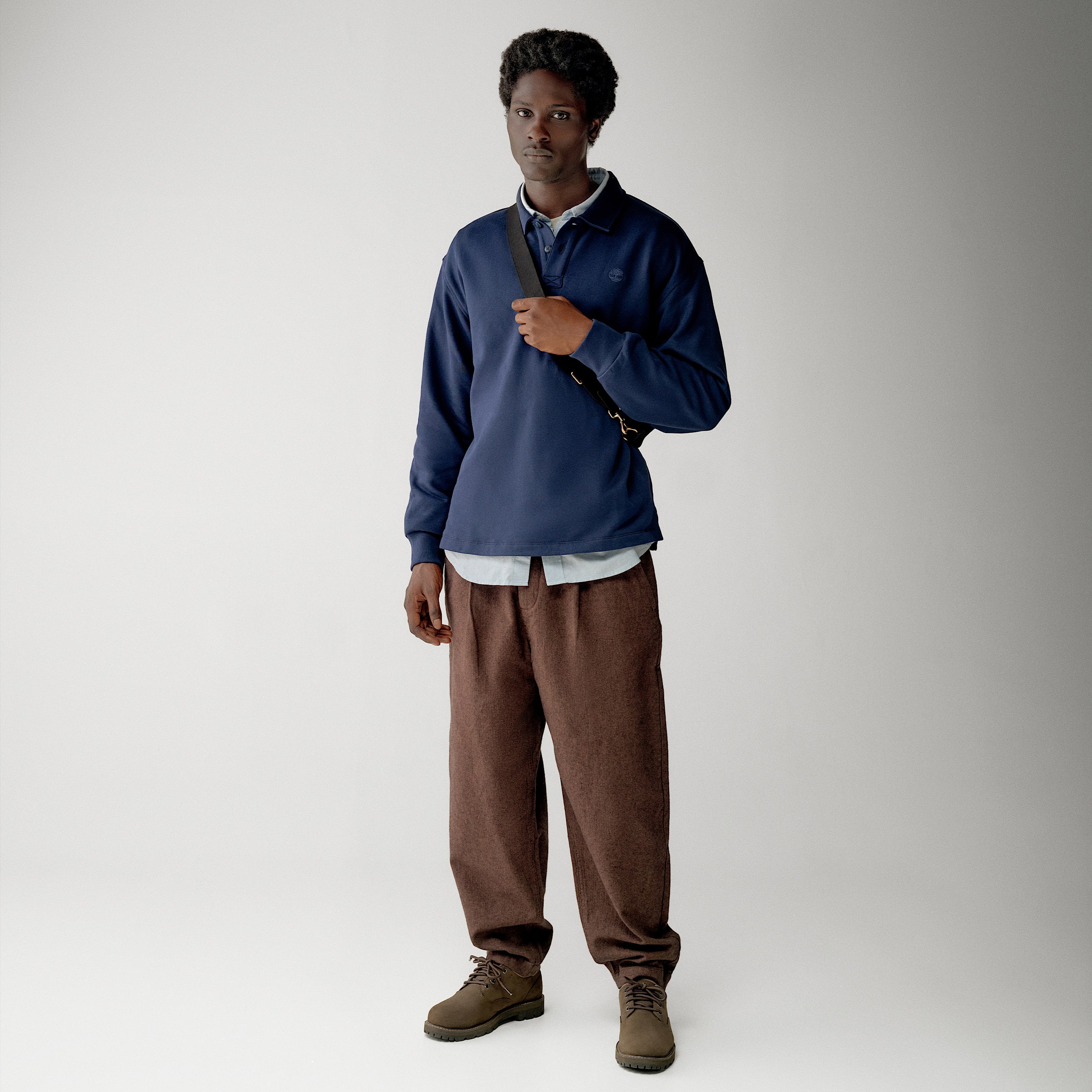 Polo Sweatshirt for Men in Dark Blue TBL Blue MKTG1