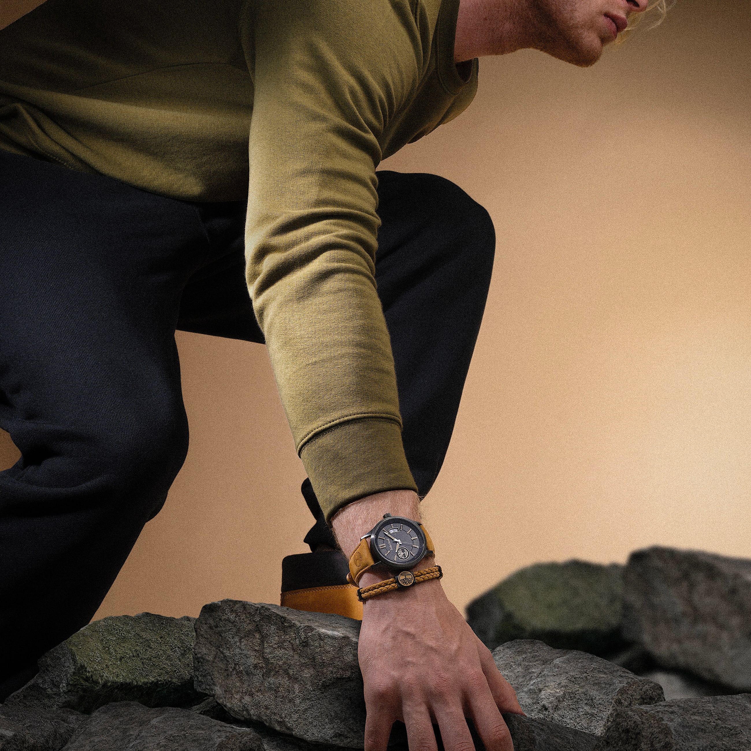 Relgio com Bracelete em Pele para Homem TBL No Color ALT4