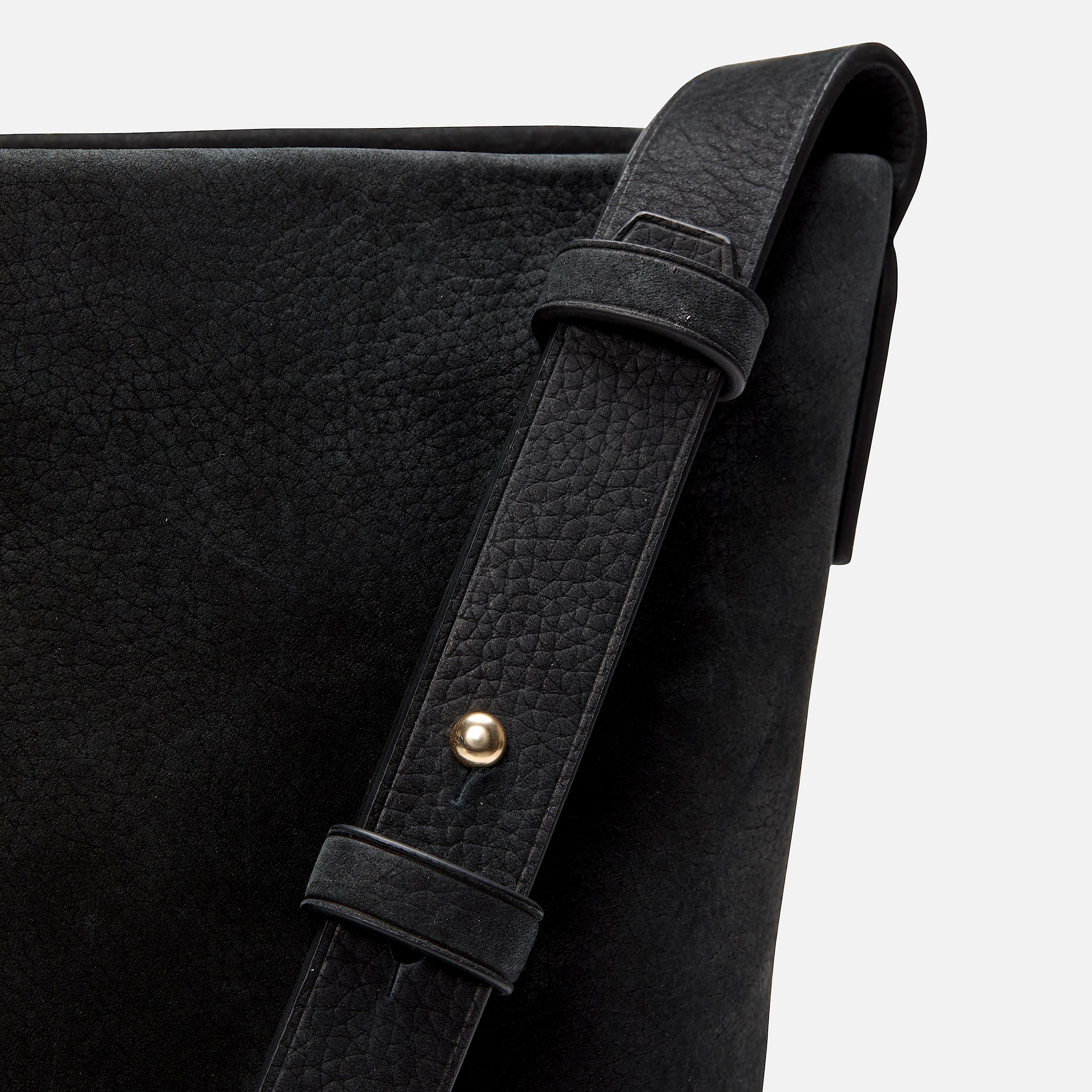 Schultertasche aus weichem Leder in Schwarz TBL Schwarz ALT3