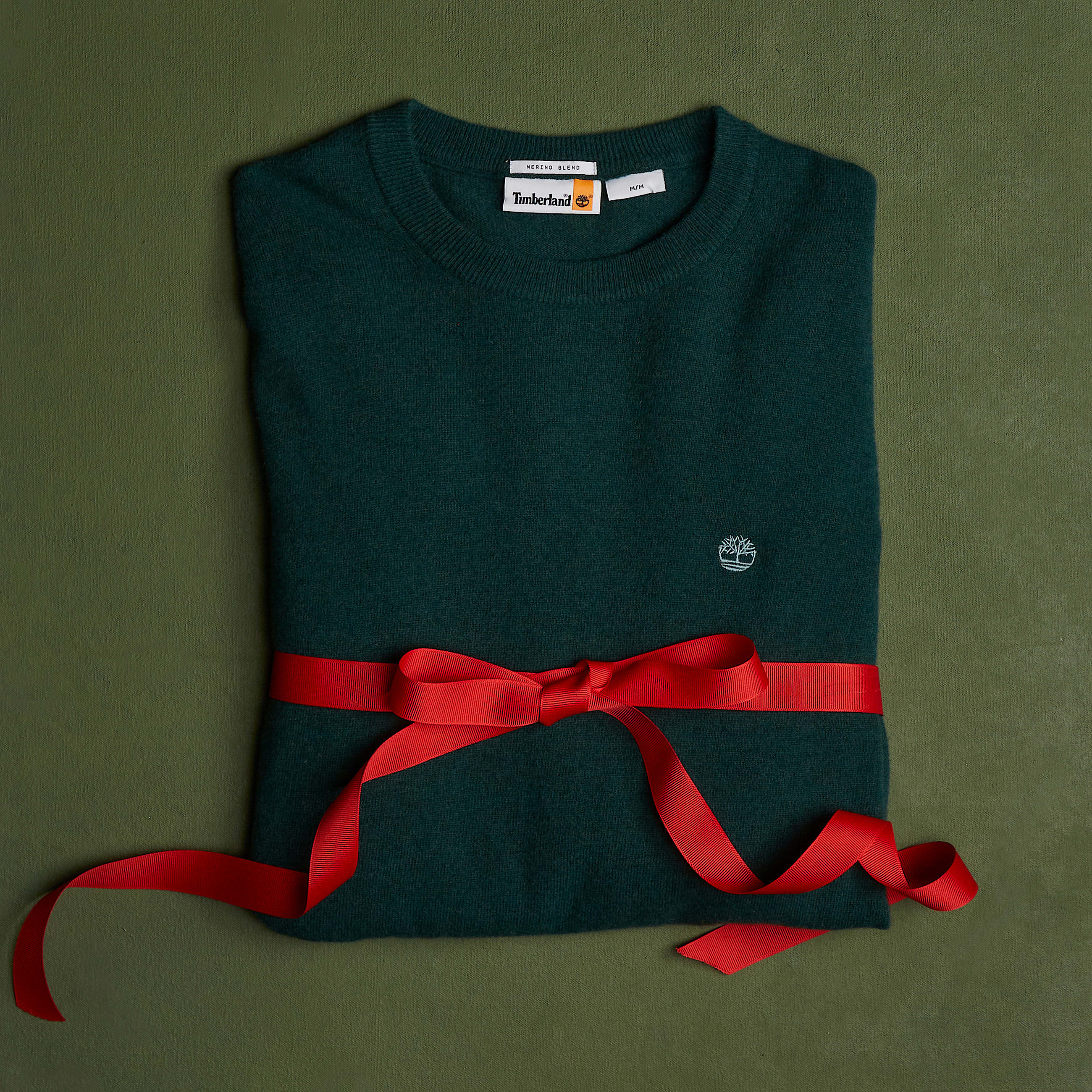 Timberland Cohas Brook Merino Crewneck Jumper for Men in Dark Green TBL Green MKTG1