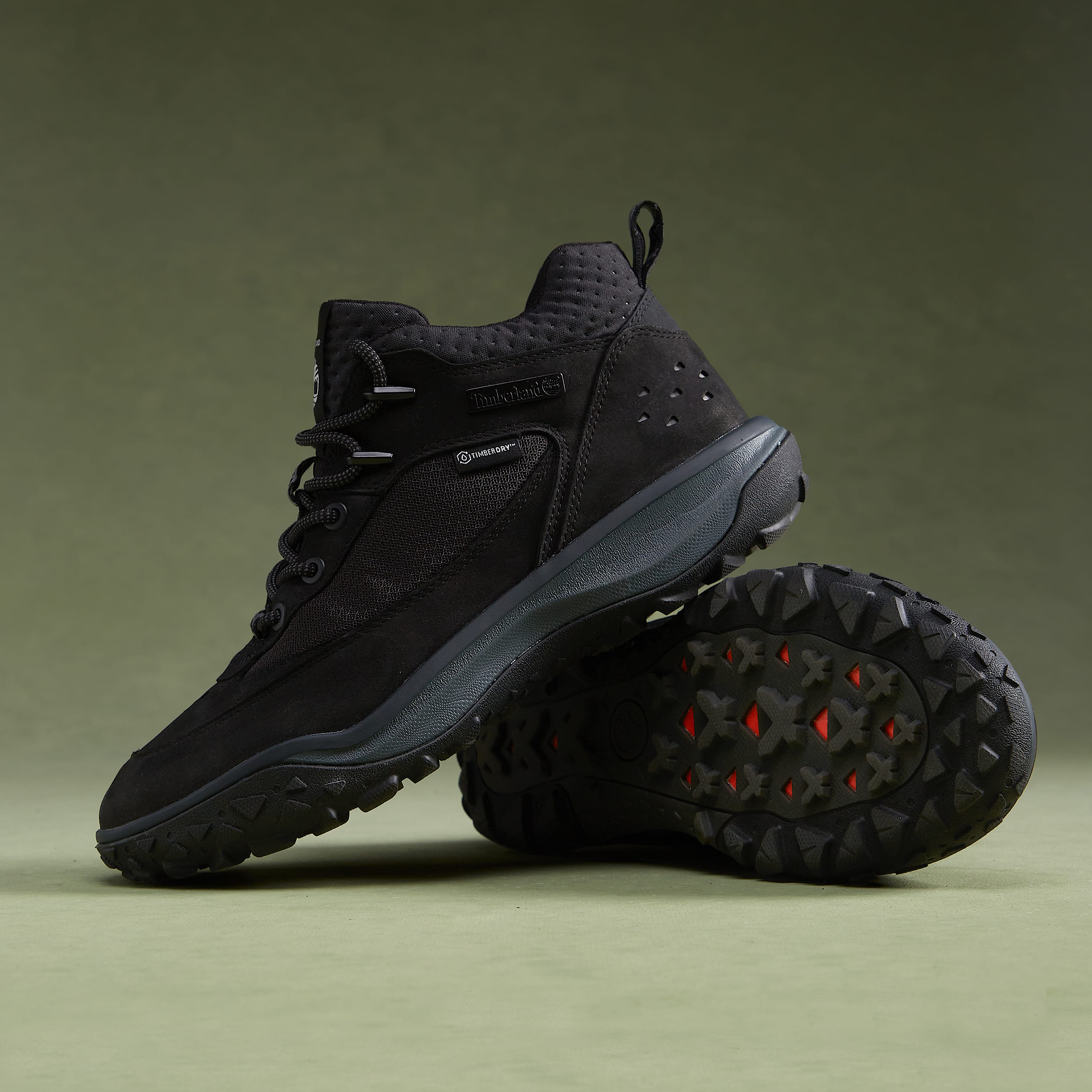 Basket  lacets TimberCush Motion 7 pour homme en noir TBL noir MKTG1