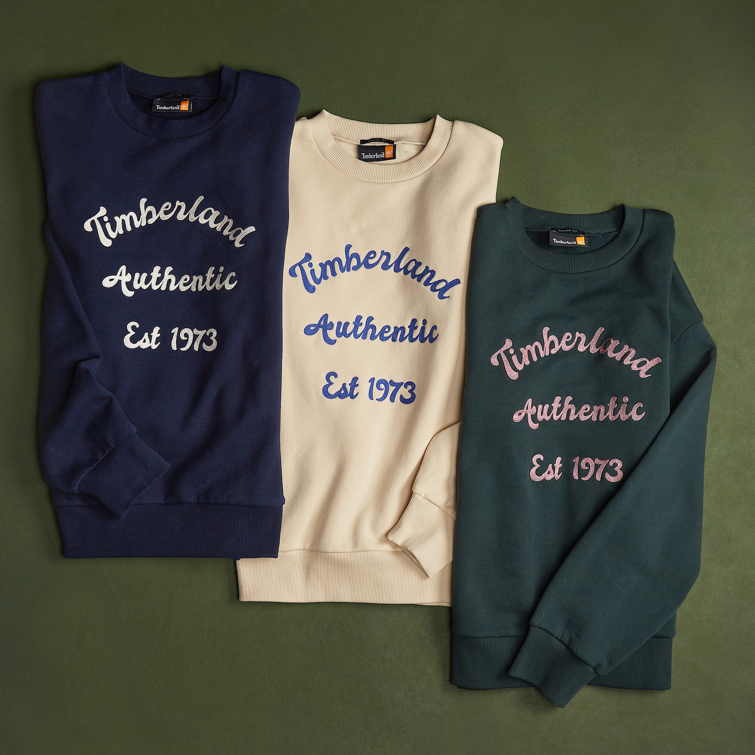 Brushed Back Crewneck Sweatshirt for Women in Dark Blue TBL Blue MKTG1