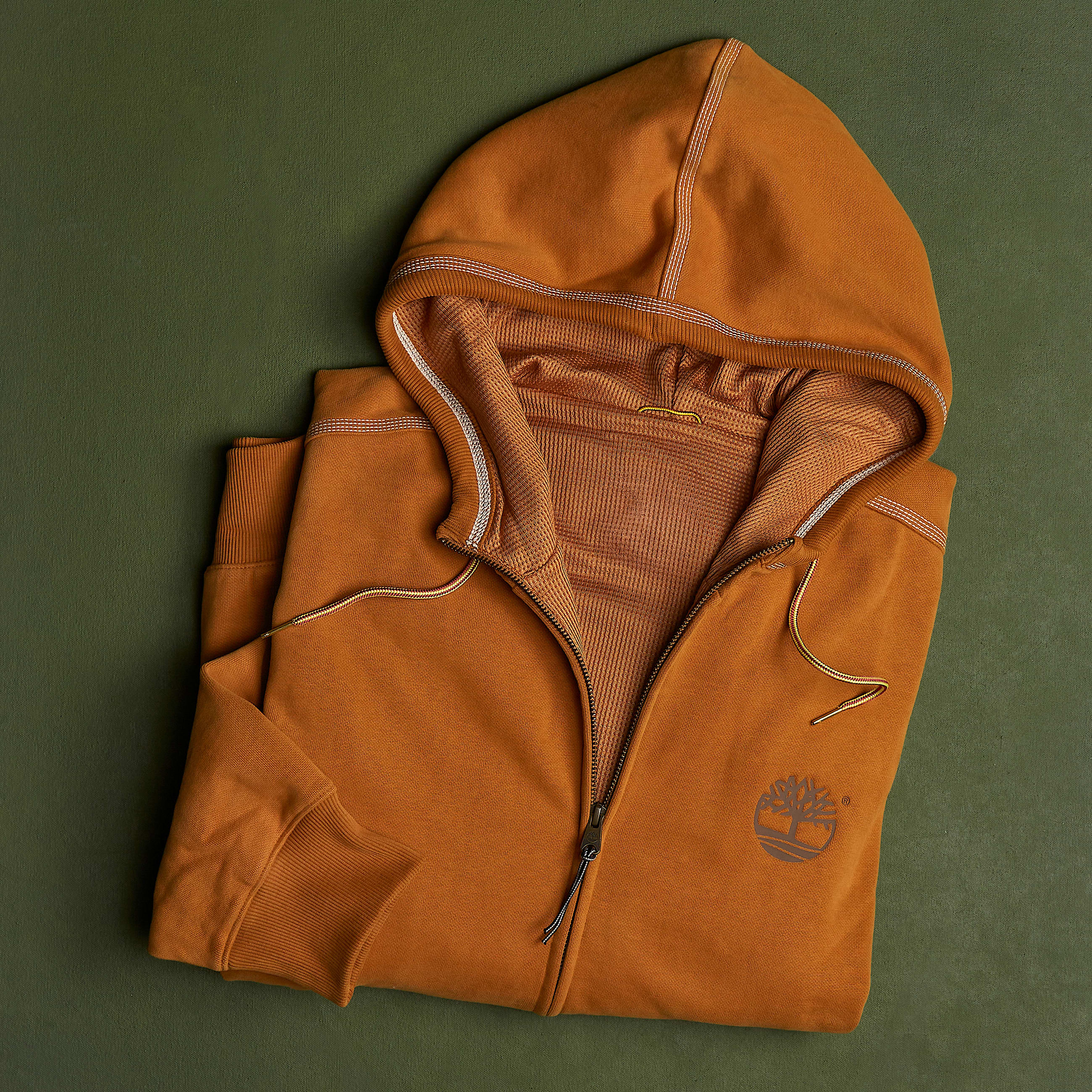 Sweat  capuche zipp Timberland 10061 pour homme en jaune TBL jaune MKTG1